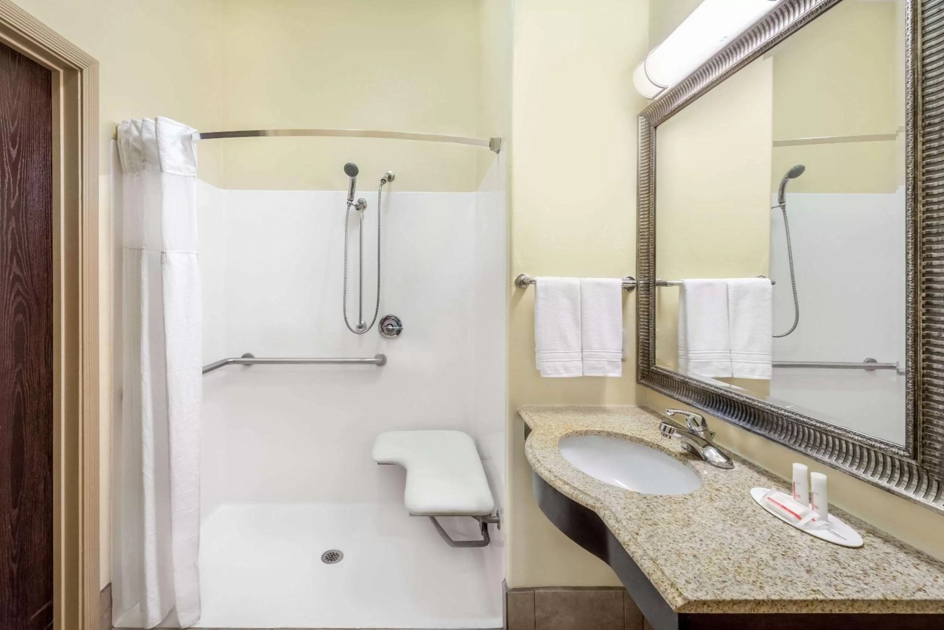 Shower in Super 8 by Wyndham Hidalgo at La Plaza Mall & Mcallen Airport