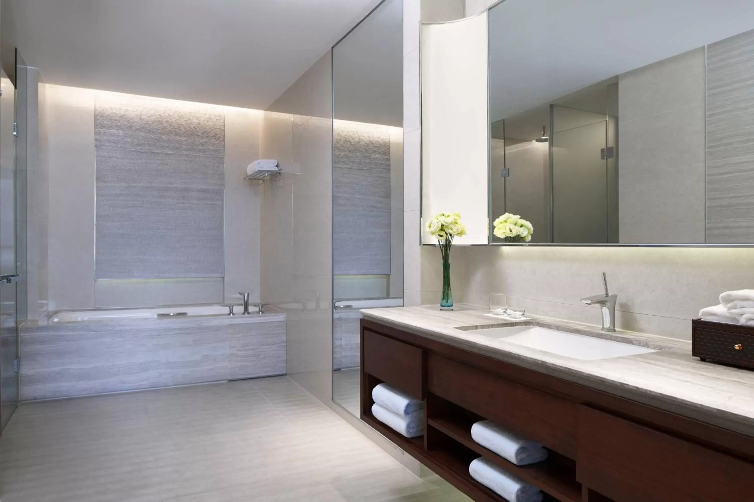 Bathroom in The OCT Harbour, Shenzhen - Marriott Executive Apartments