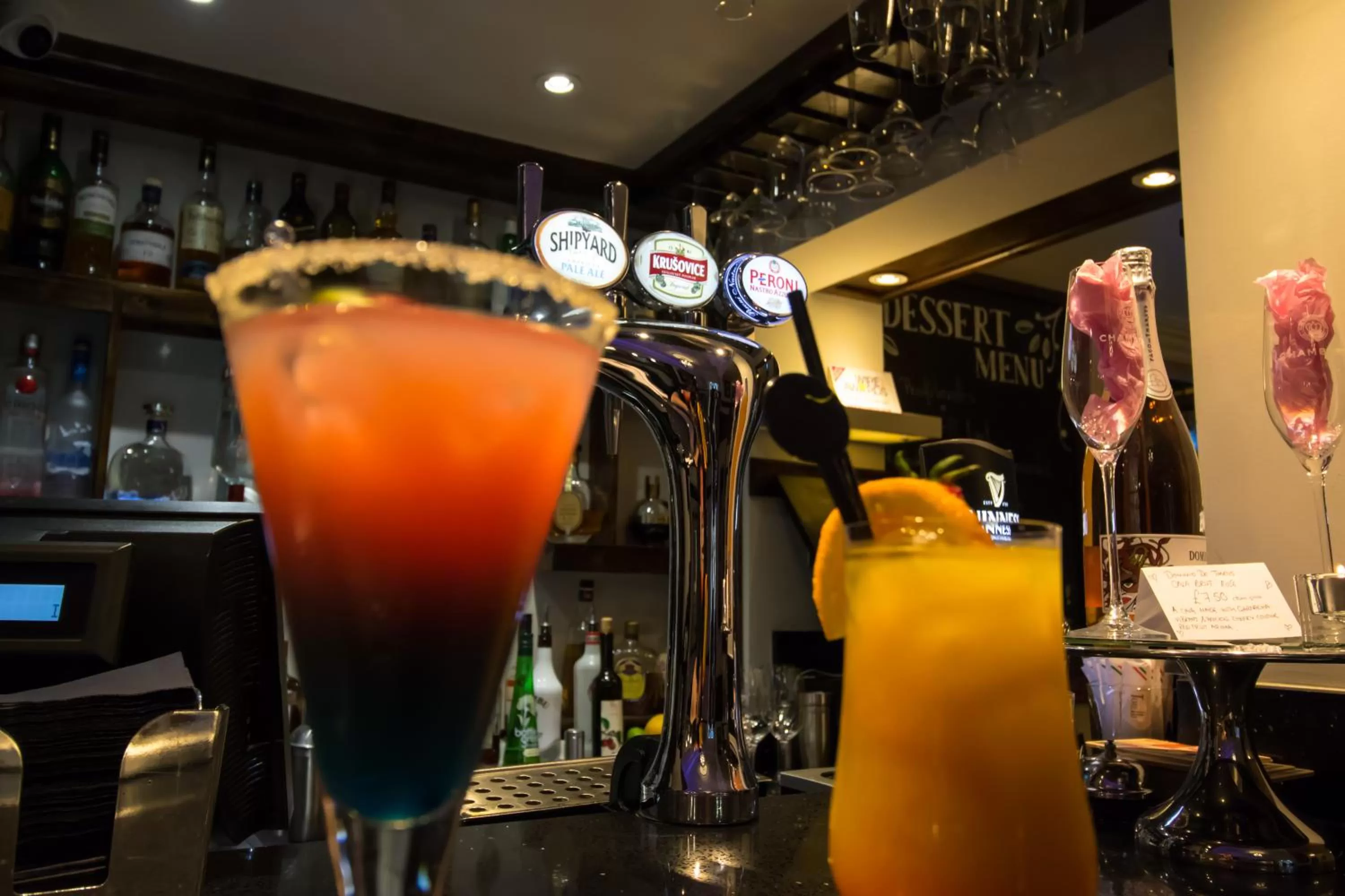 Drinks in A Park View Hotel