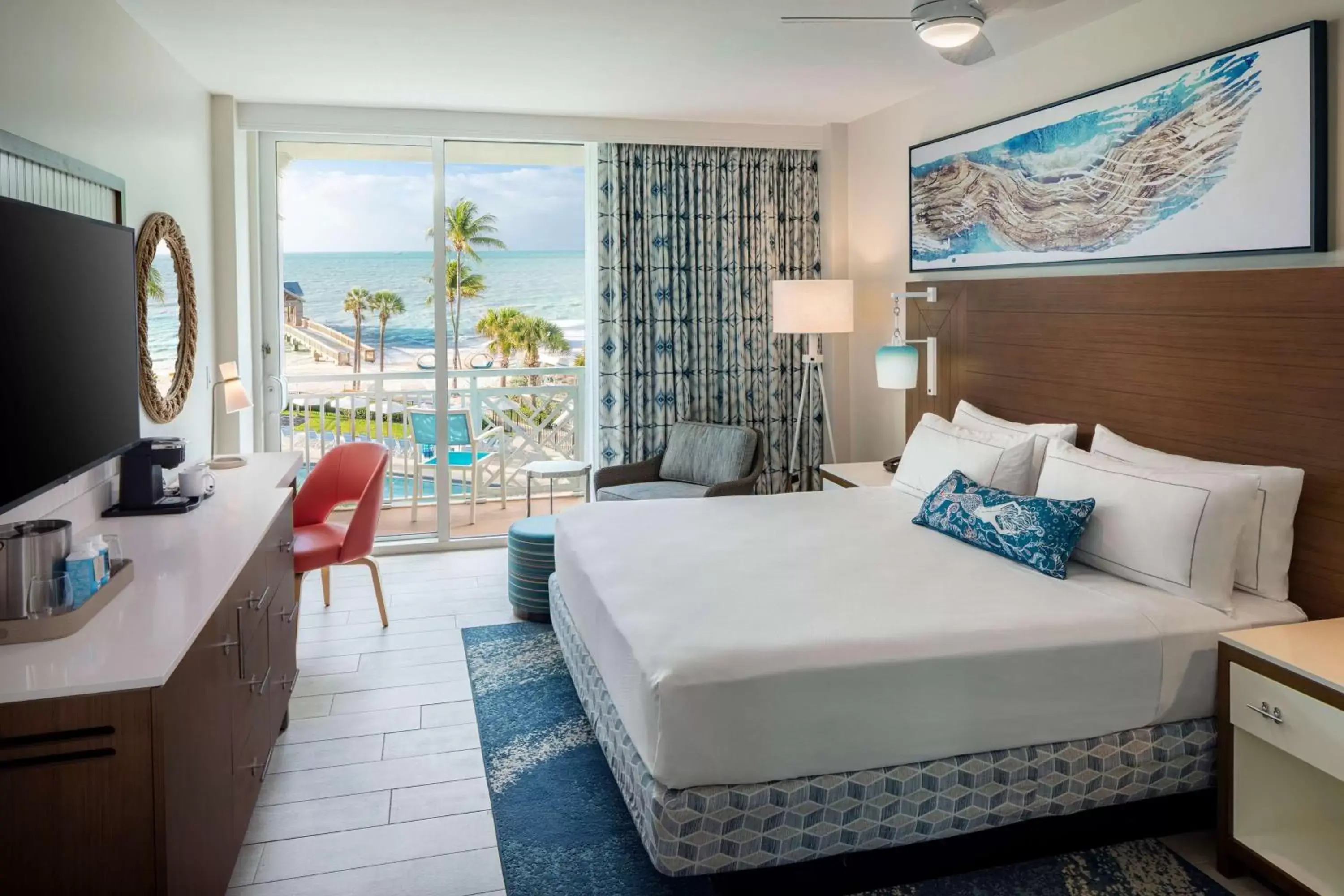 Bed in The Reach Key West, Curio Collection by Hilton