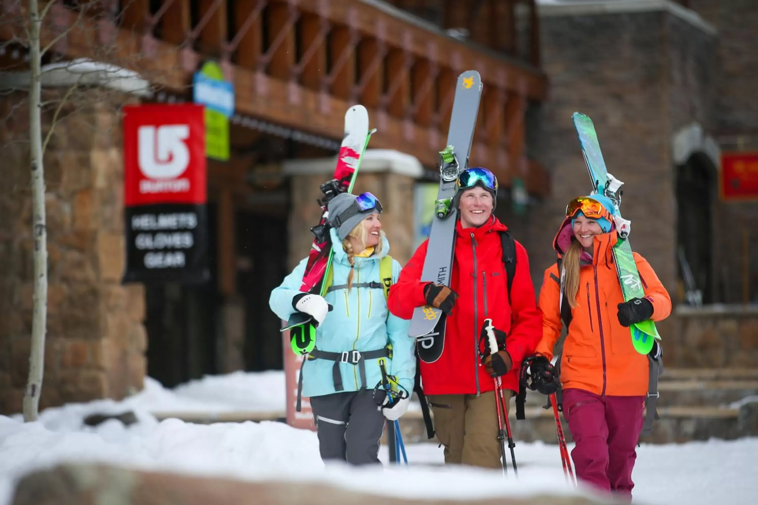 Skiing in Big Sky Resort Village Center