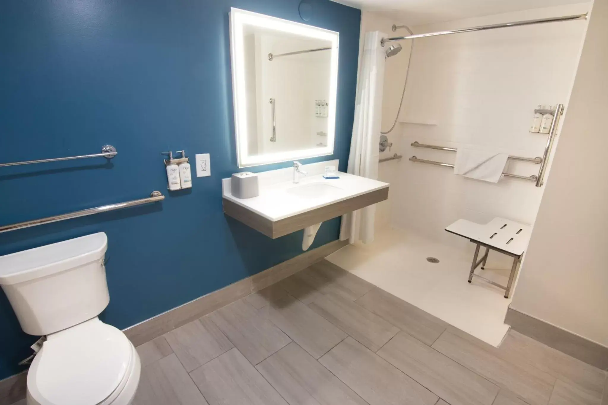 Bathroom in Holiday Inn Express and Suites Fort Lauderdale Airport West, an IHG Hotel