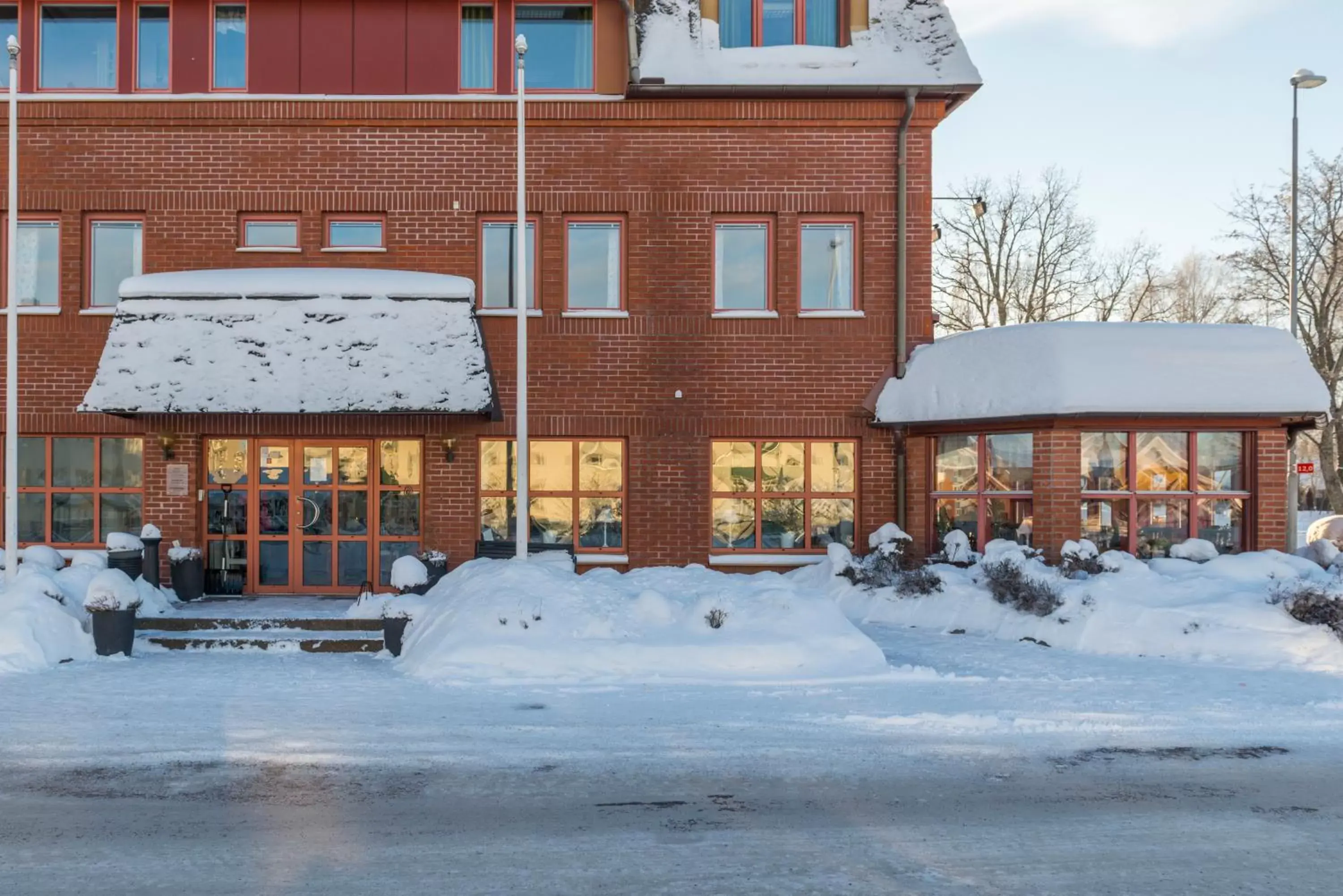 Property building, Winter in Hotell Fridhemsgatan