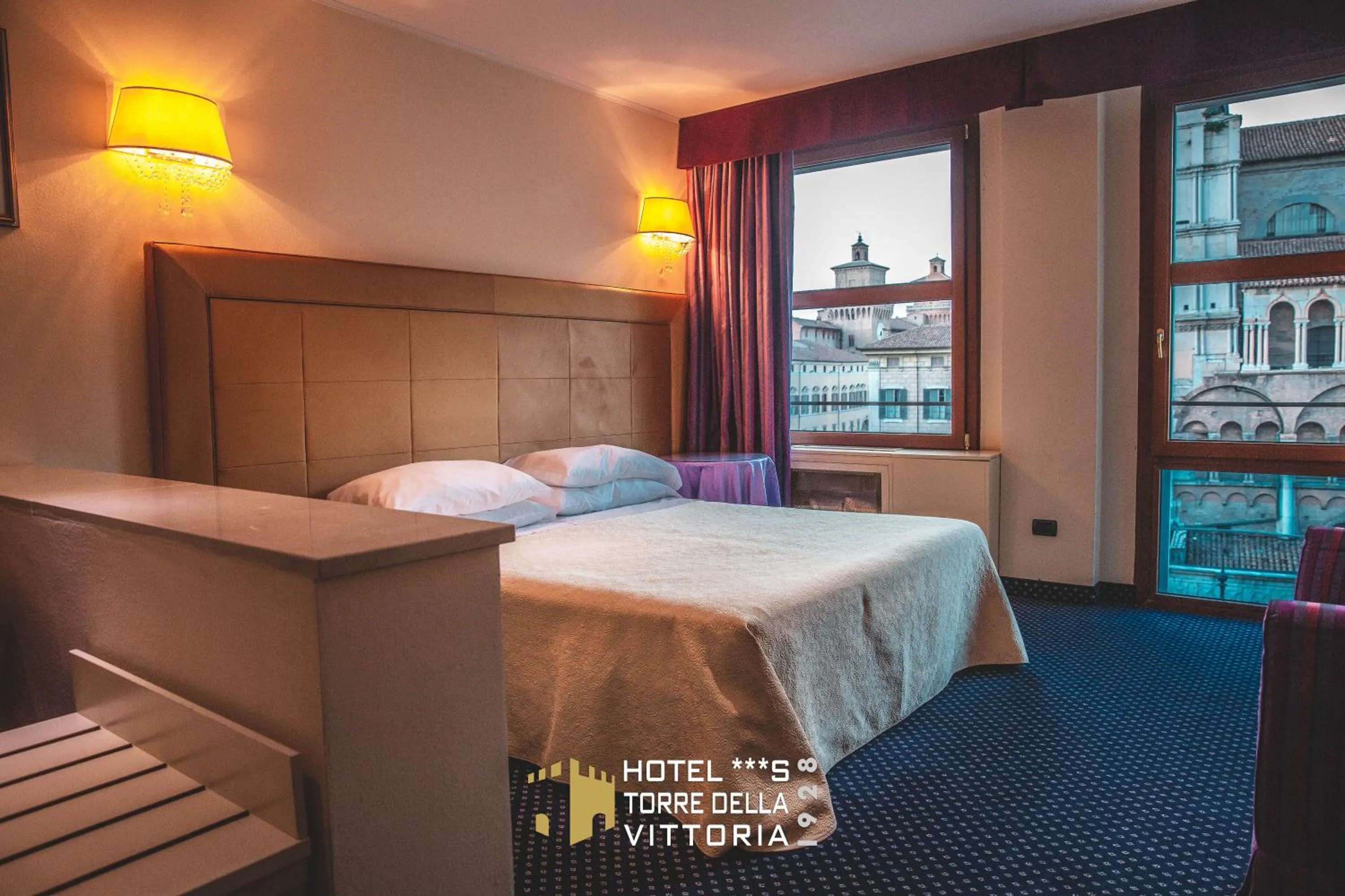 Bed in Panoramic Rooms Torre della Vittoria