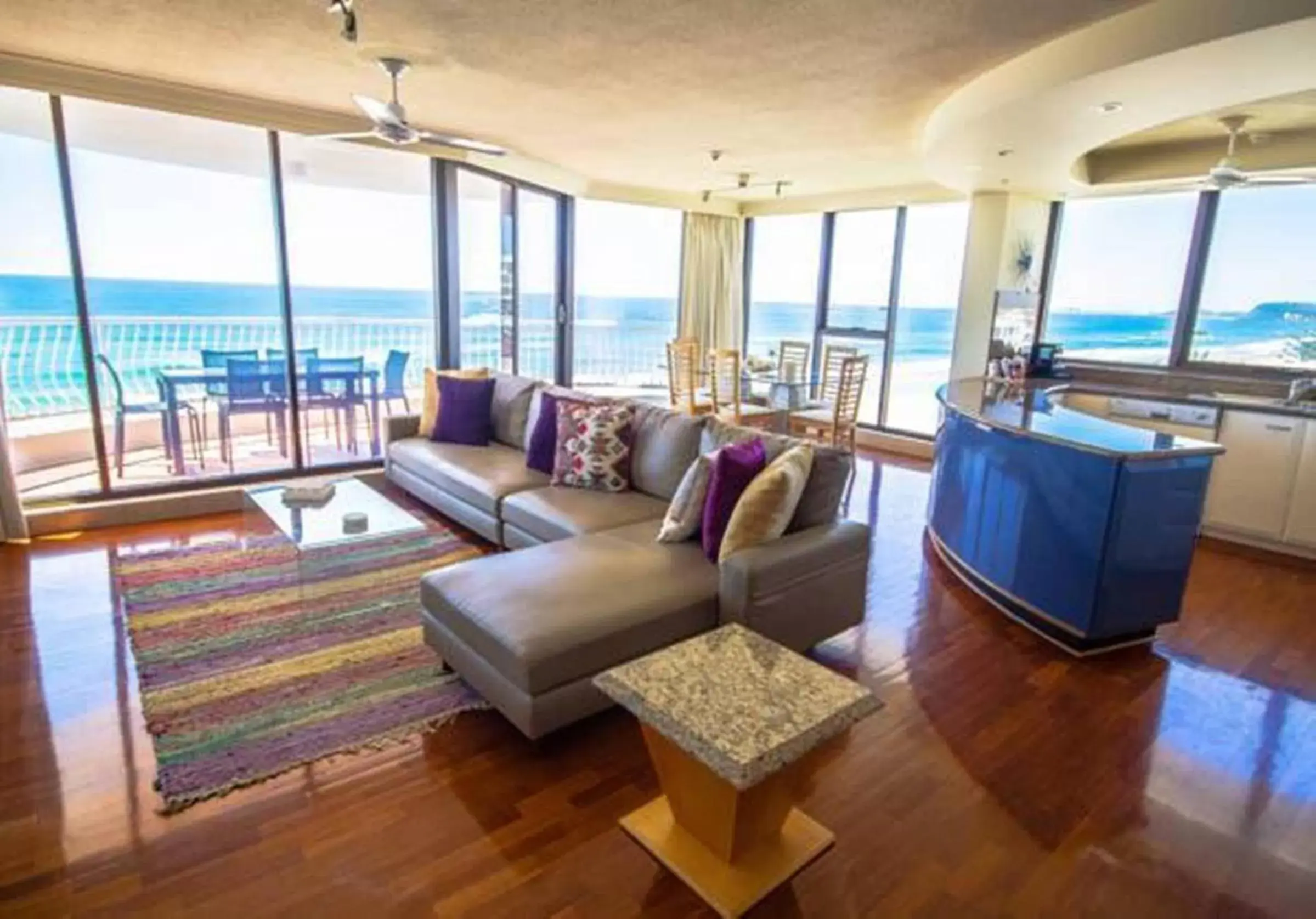 Living room, Sea View in Albatross North Apartments