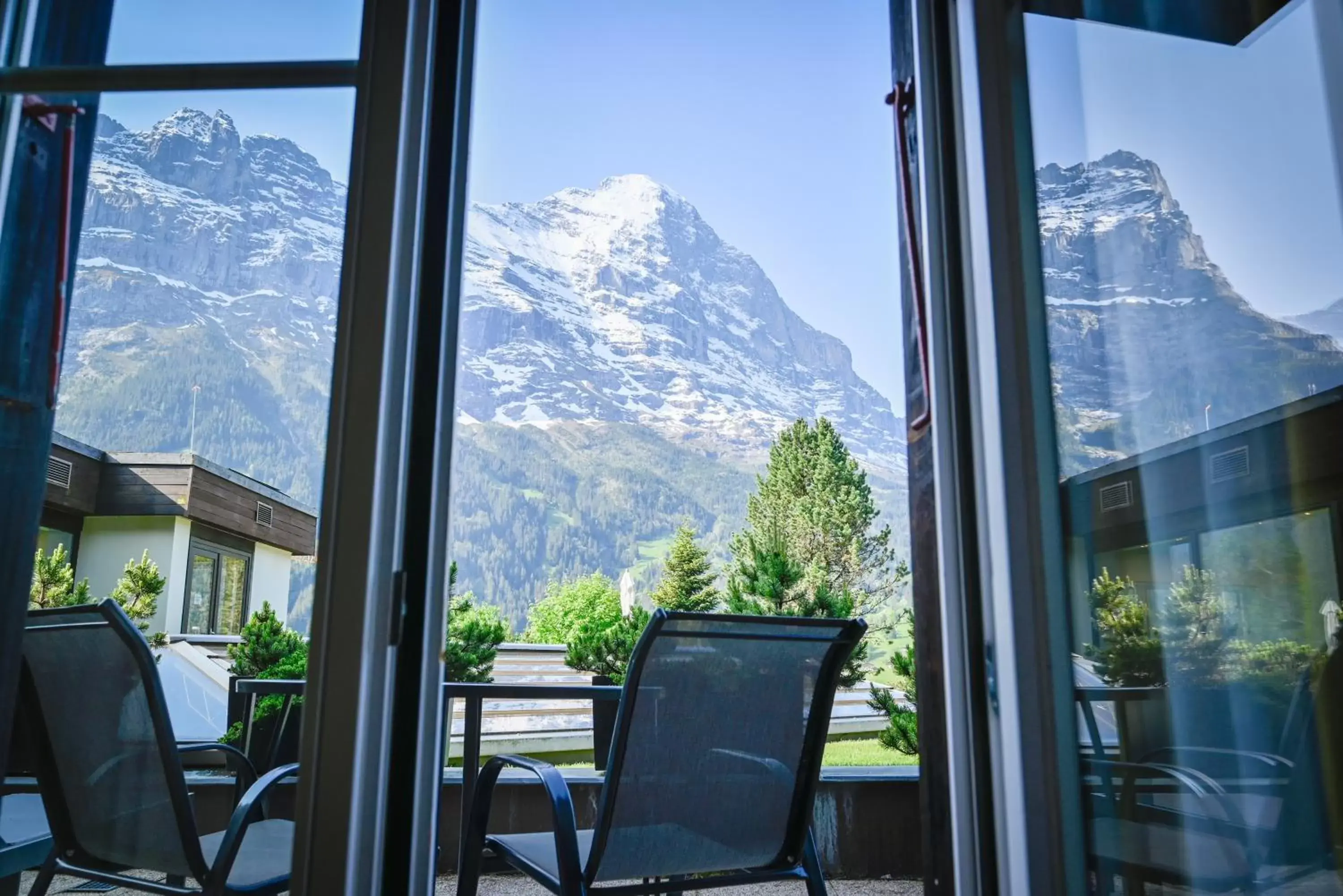 View (from property/room), Mountain View in Romantik Hotel Schweizerhof