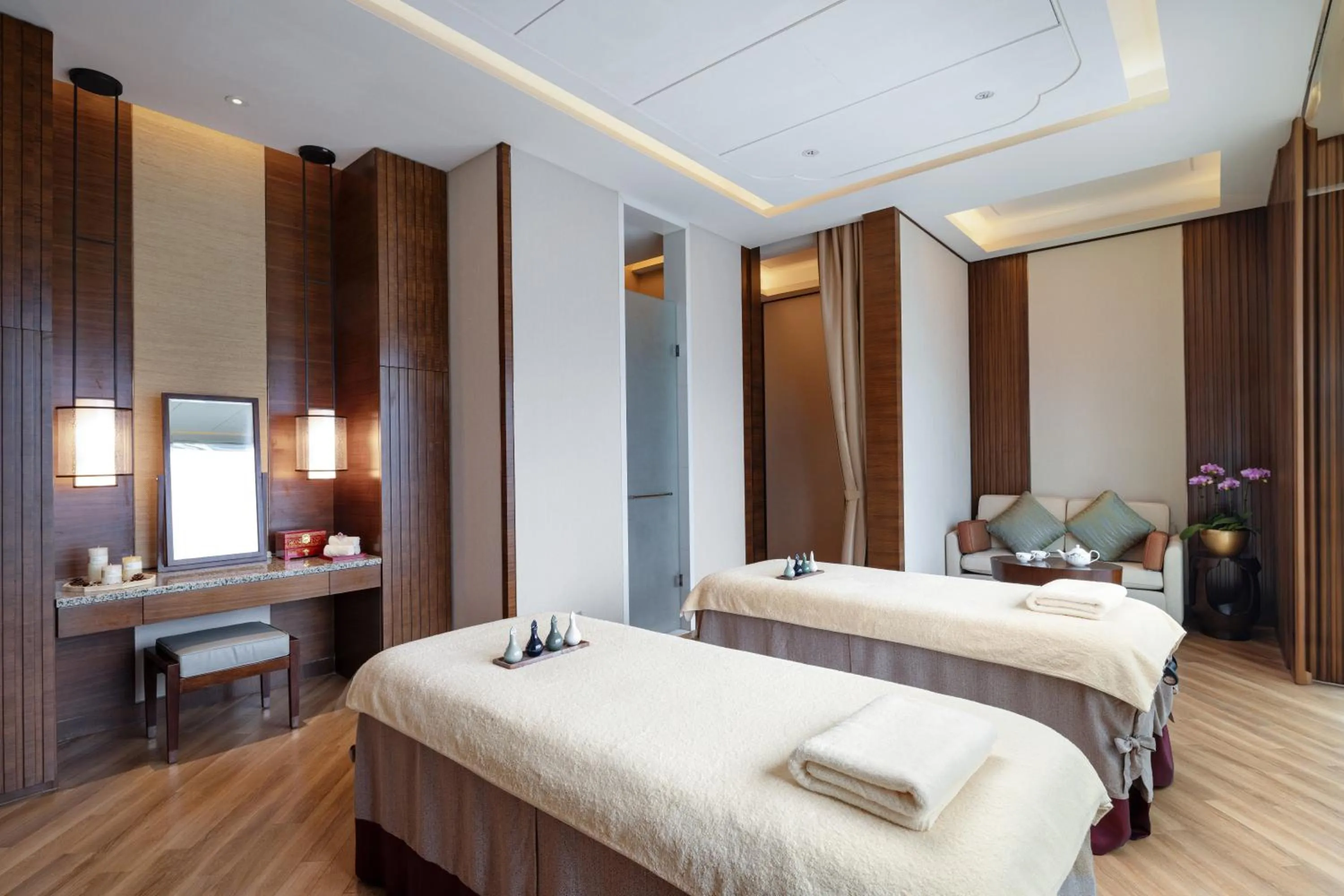 Spa and wellness centre/facilities, Bed in Shangri-La Hefei