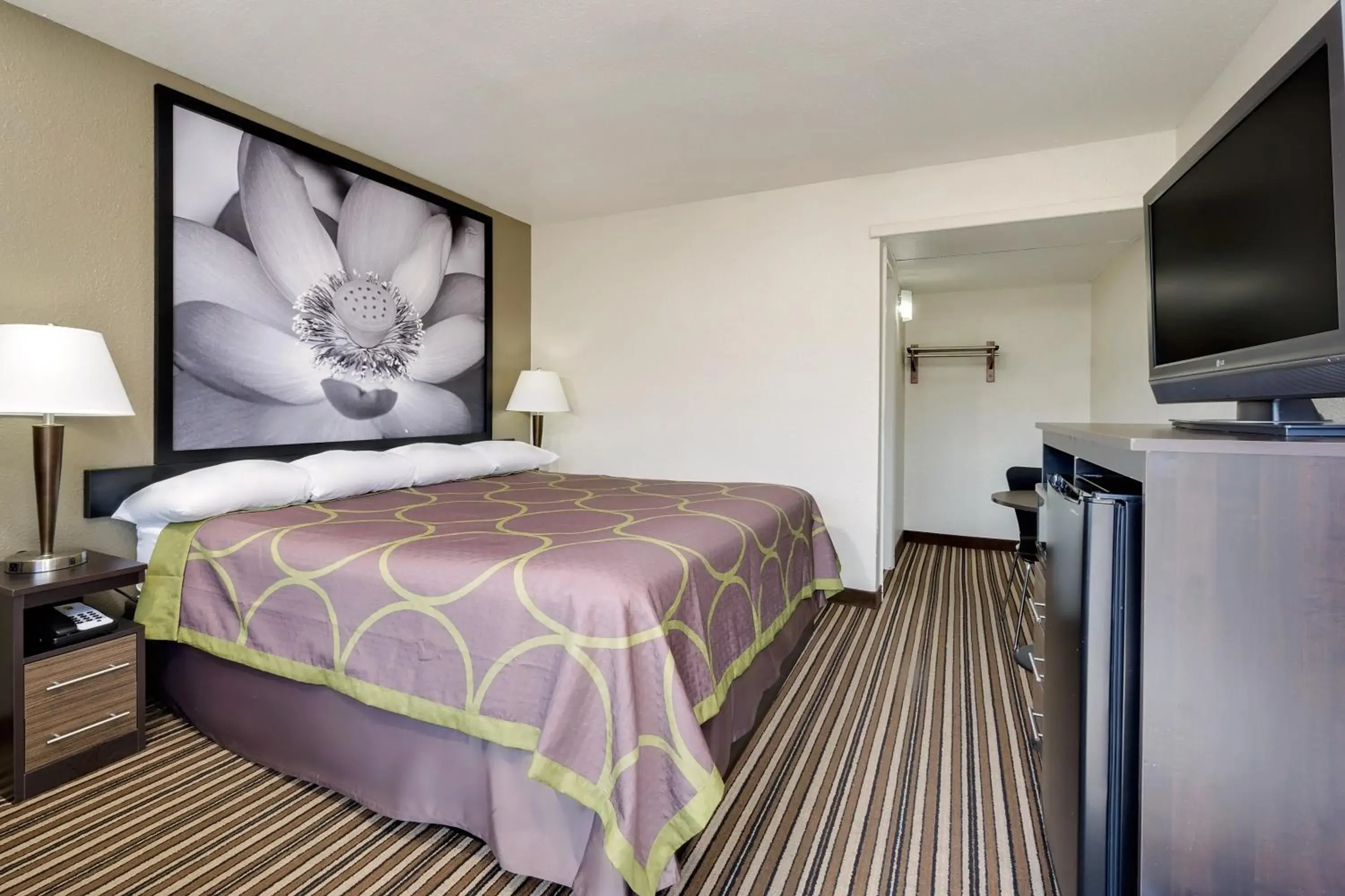 TV and multimedia, Bed in Super 8 by Wyndham Florence