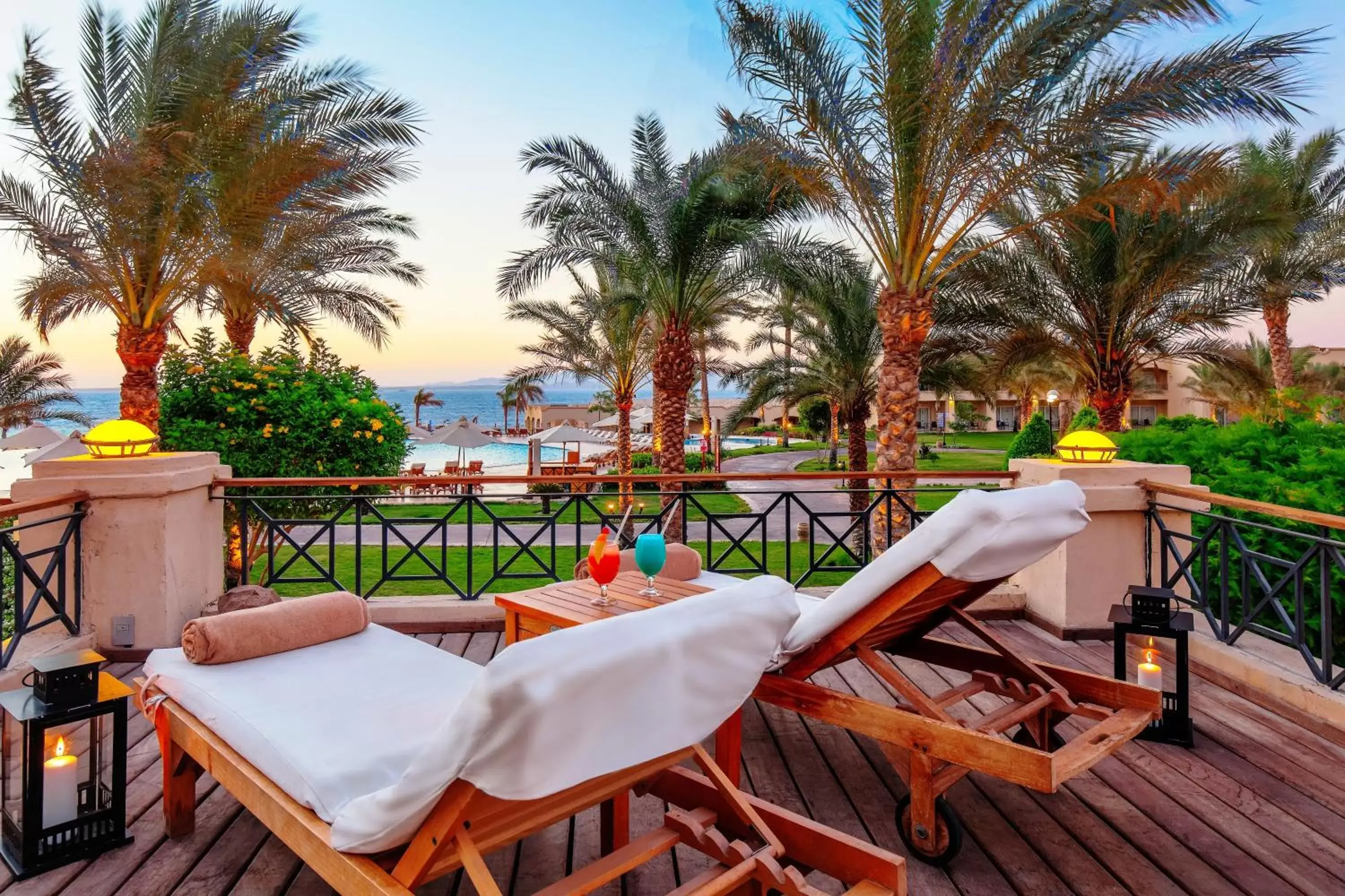 Garden view in Cleopatra Luxury Resort Sharm El Sheikh