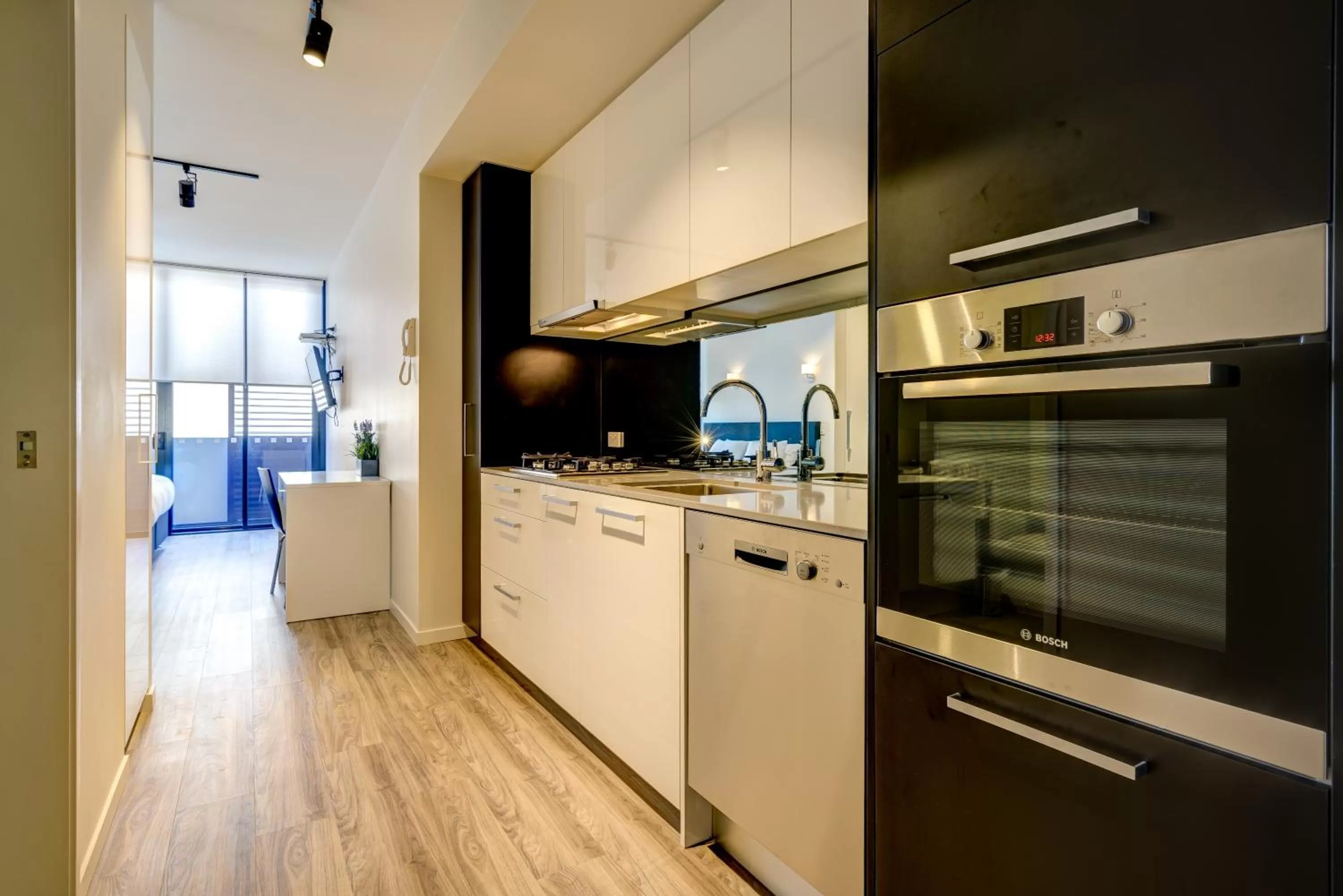 Kitchen or kitchenette in Arena Apartments by CLLIX