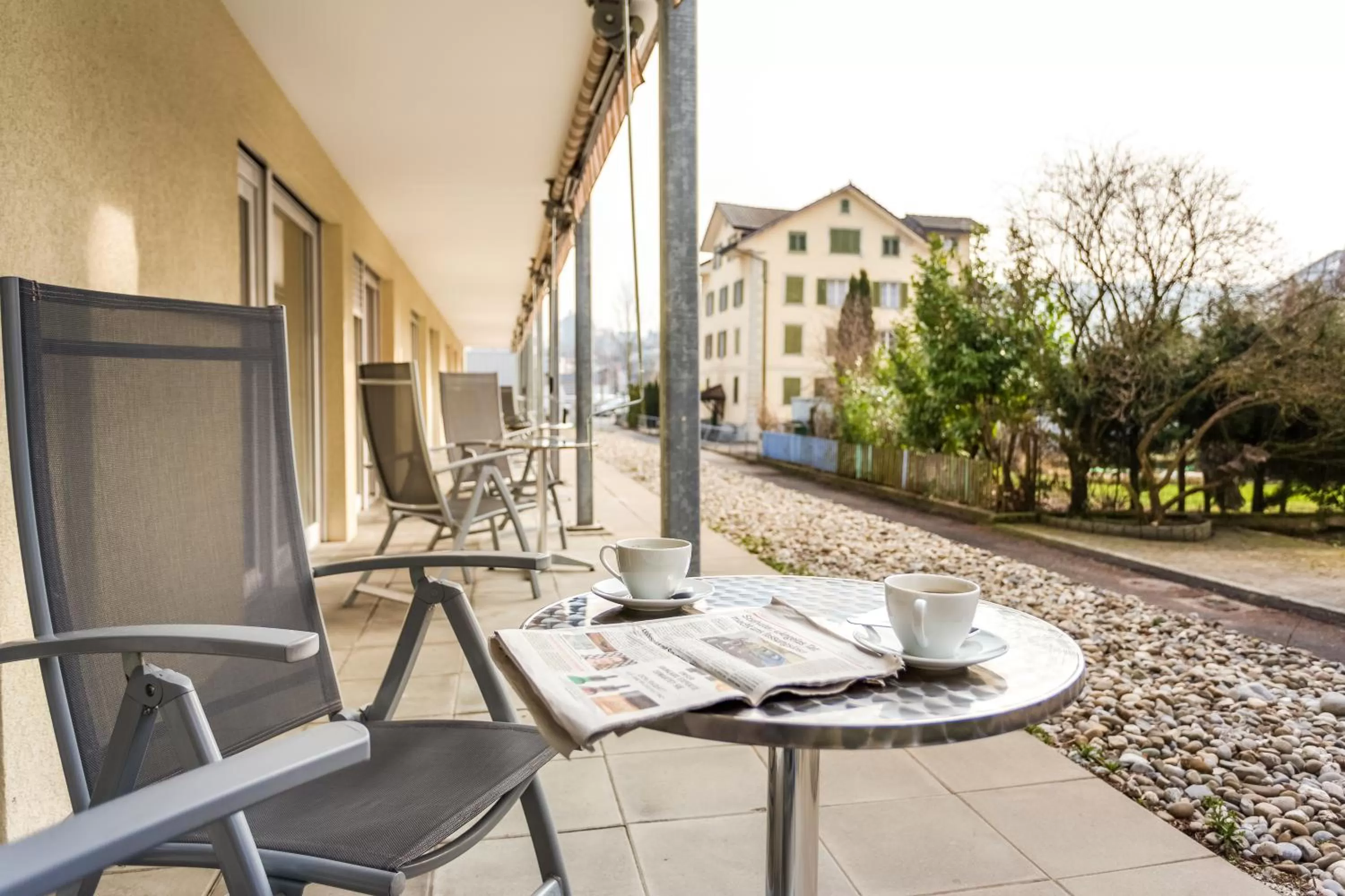 Balcony/Terrace in Anstatthotel Luzern - app self-check-in