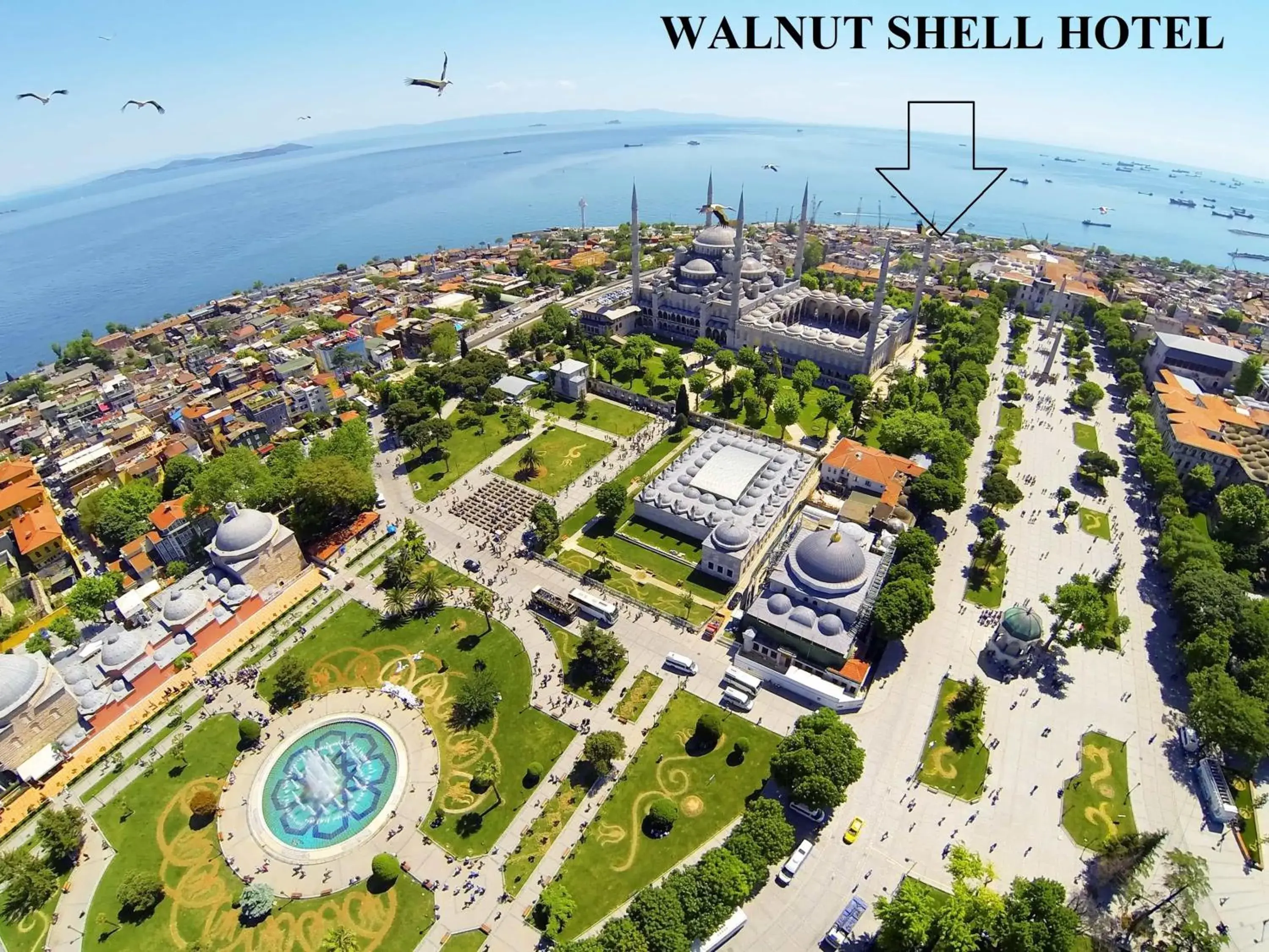 Nearby landmark, Bird's-eye View in Walnut Shell Hotel Sultanahmet
