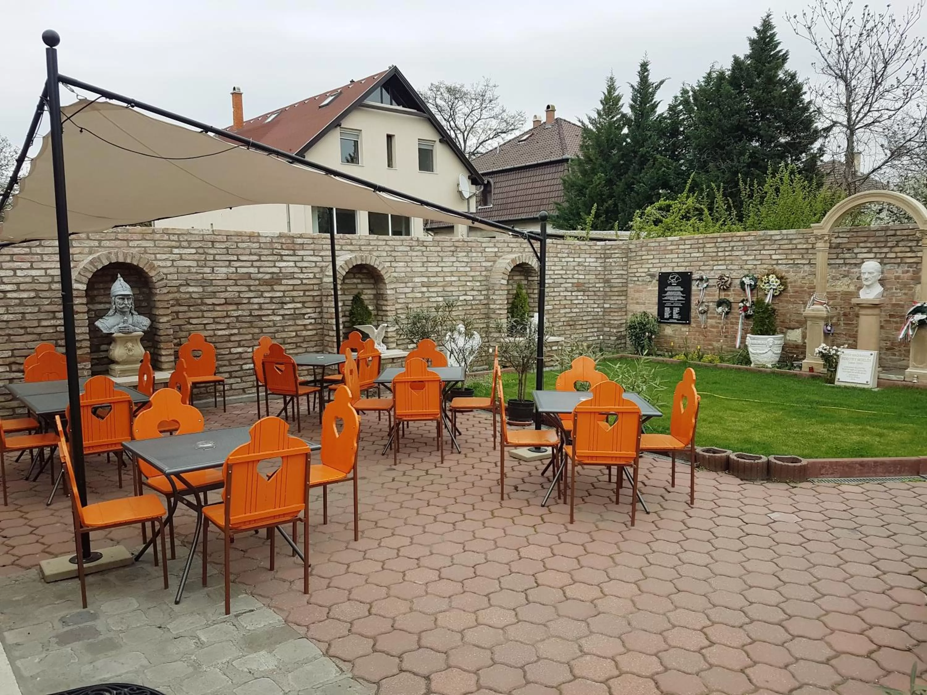 Garden in Attila Hotel Budapest