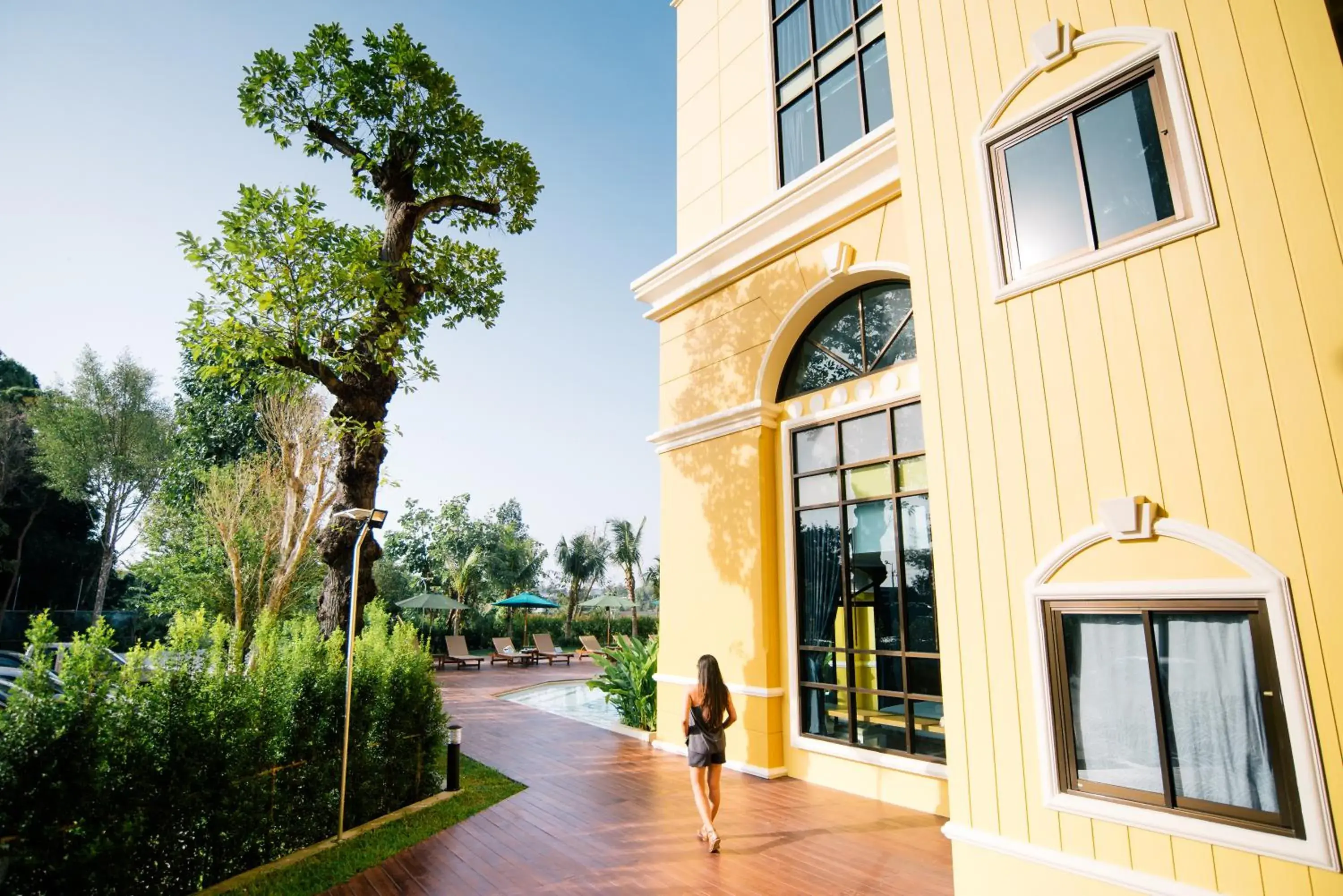 Garden view, Property Building in The Pineapple Hotel