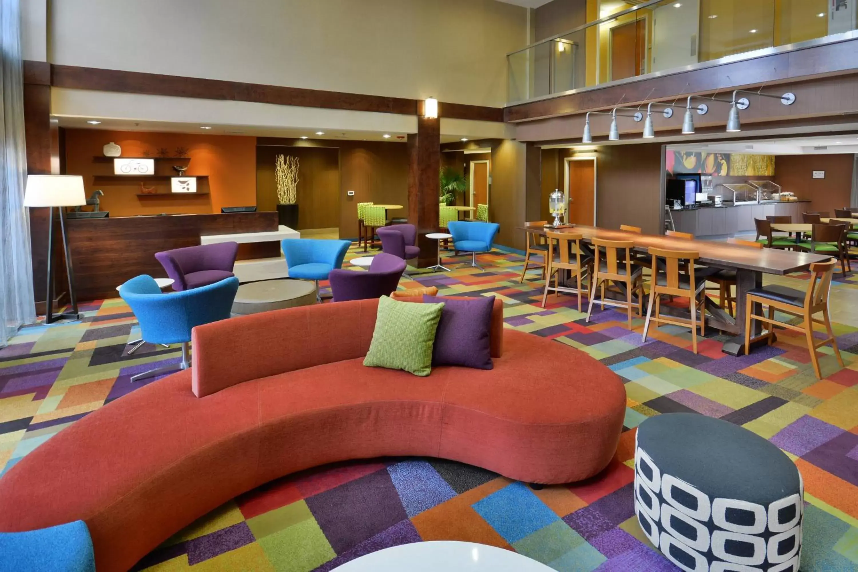 Lobby or reception, Lounge/Bar in Fairfield Inn and Suites by Marriott Winston Salem/Hanes