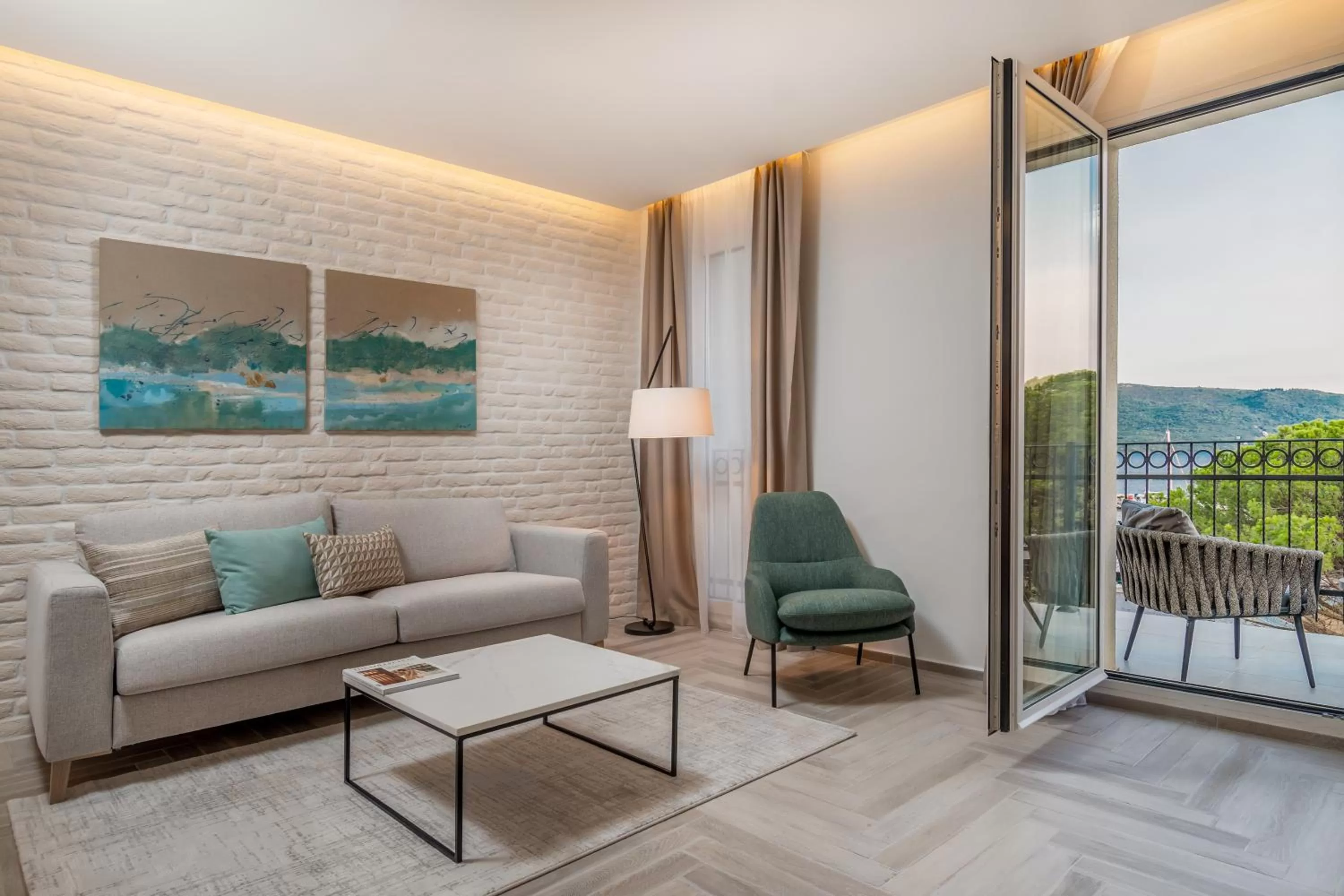 Living room in Lazure Hotel & Marina