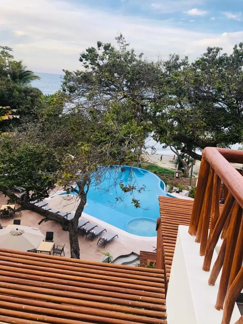 Balcony/Terrace, Pool View in Hotel Ysuri Sayulita