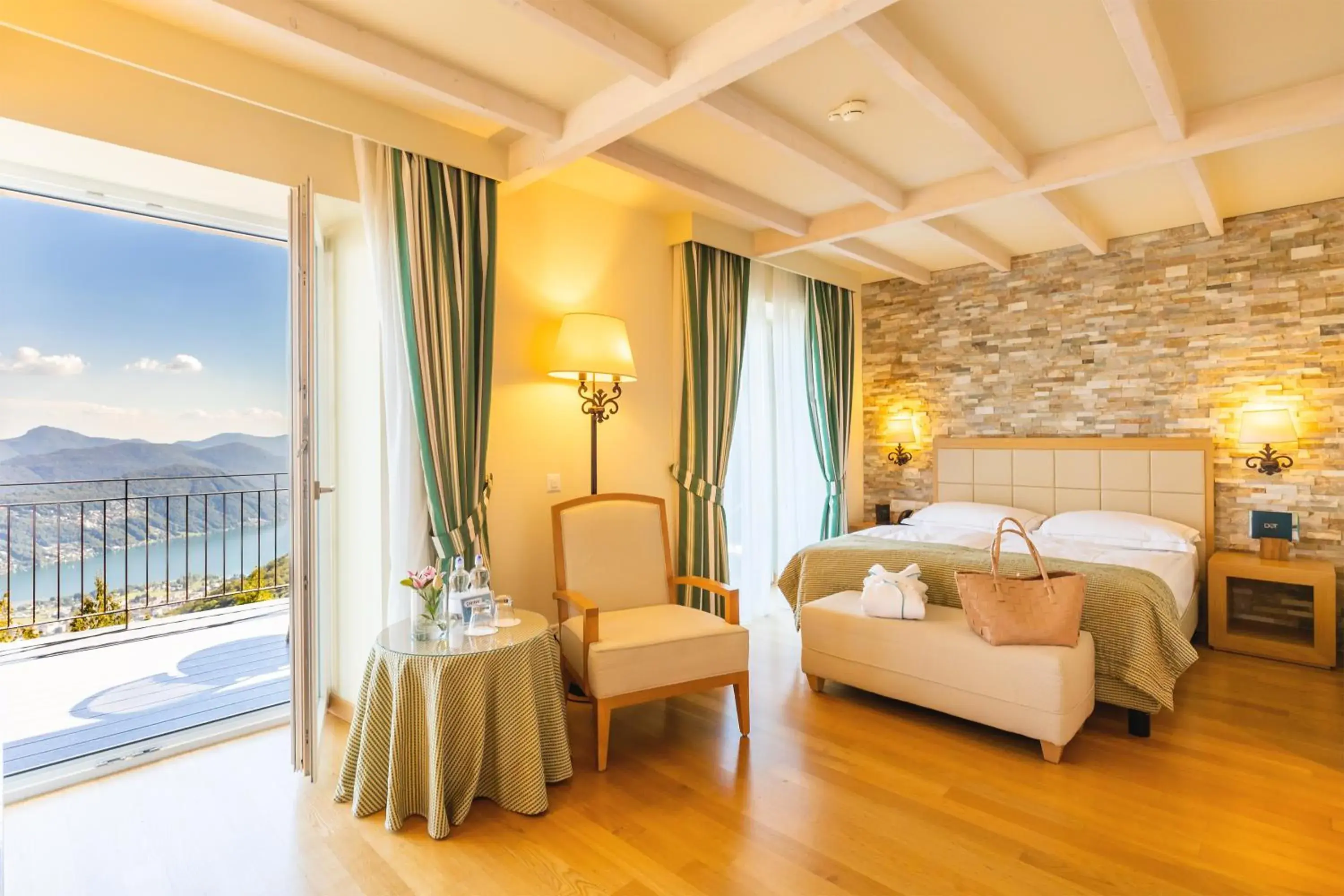 Bed in Kurhaus Cademario Hotel & DOT Spa - Ticino Hotels Group