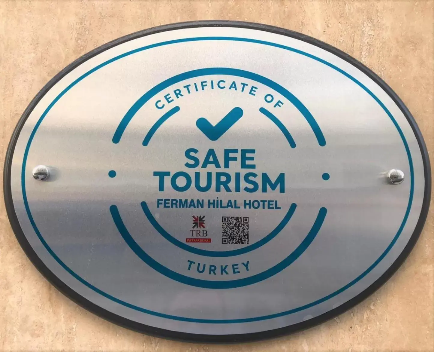 Certificate/Award in Ferman Hilal Hotel-Special Category