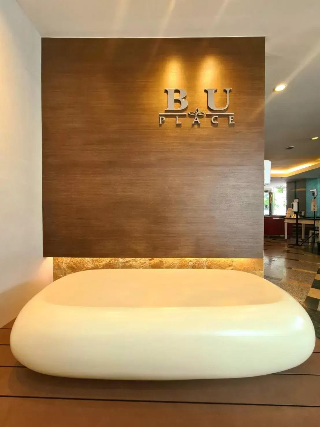 Seating area in BU Place Hotel