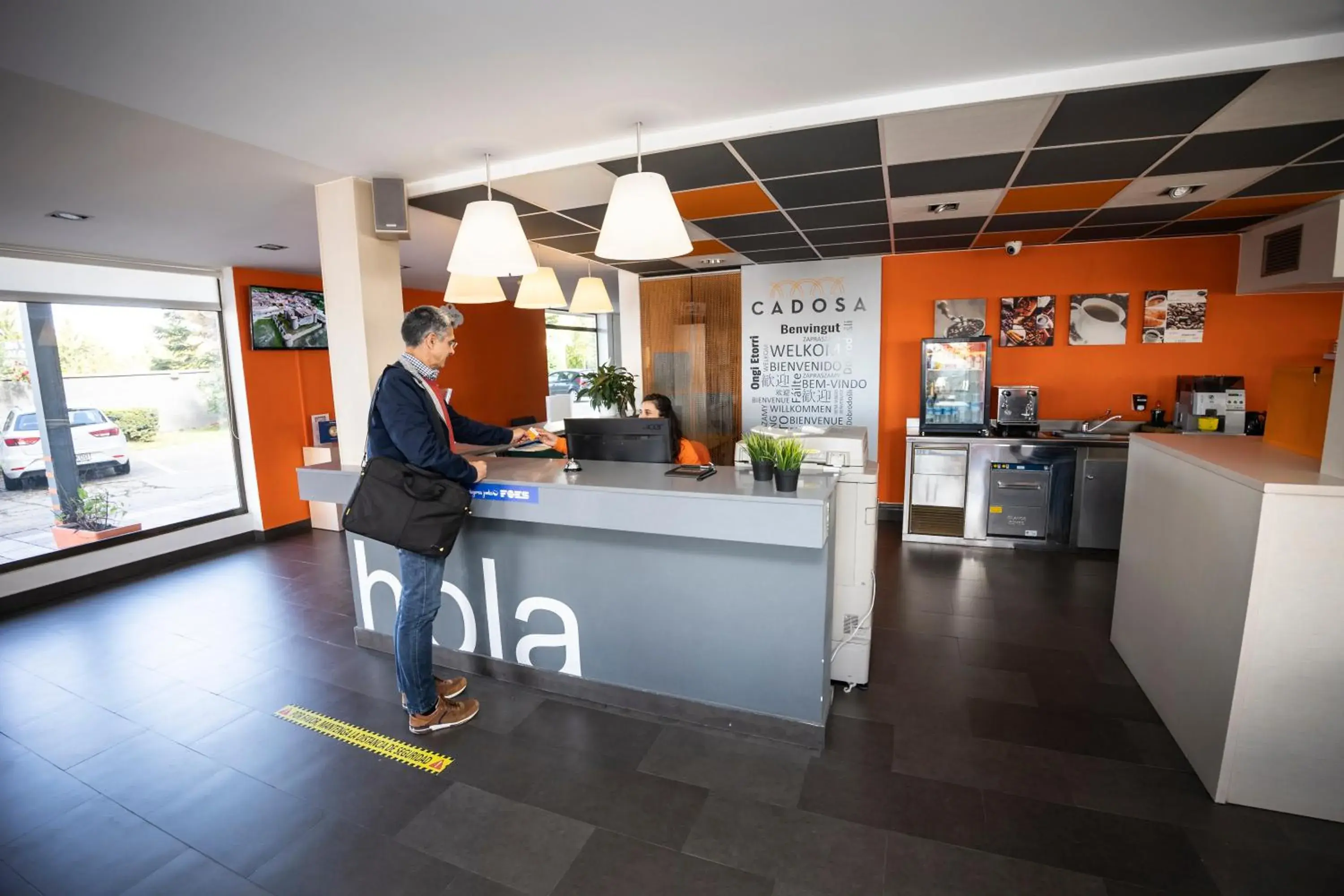 Lobby or reception in Hotel Restaurante Cadosa