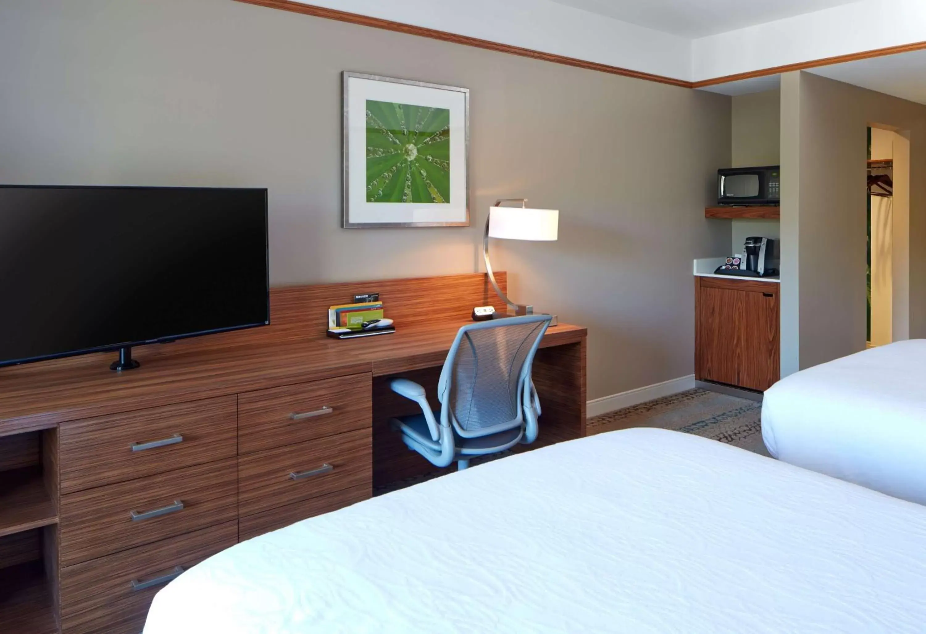 Bedroom, TV/Entertainment Center in Hilton Garden Inn Boston/Marlborough