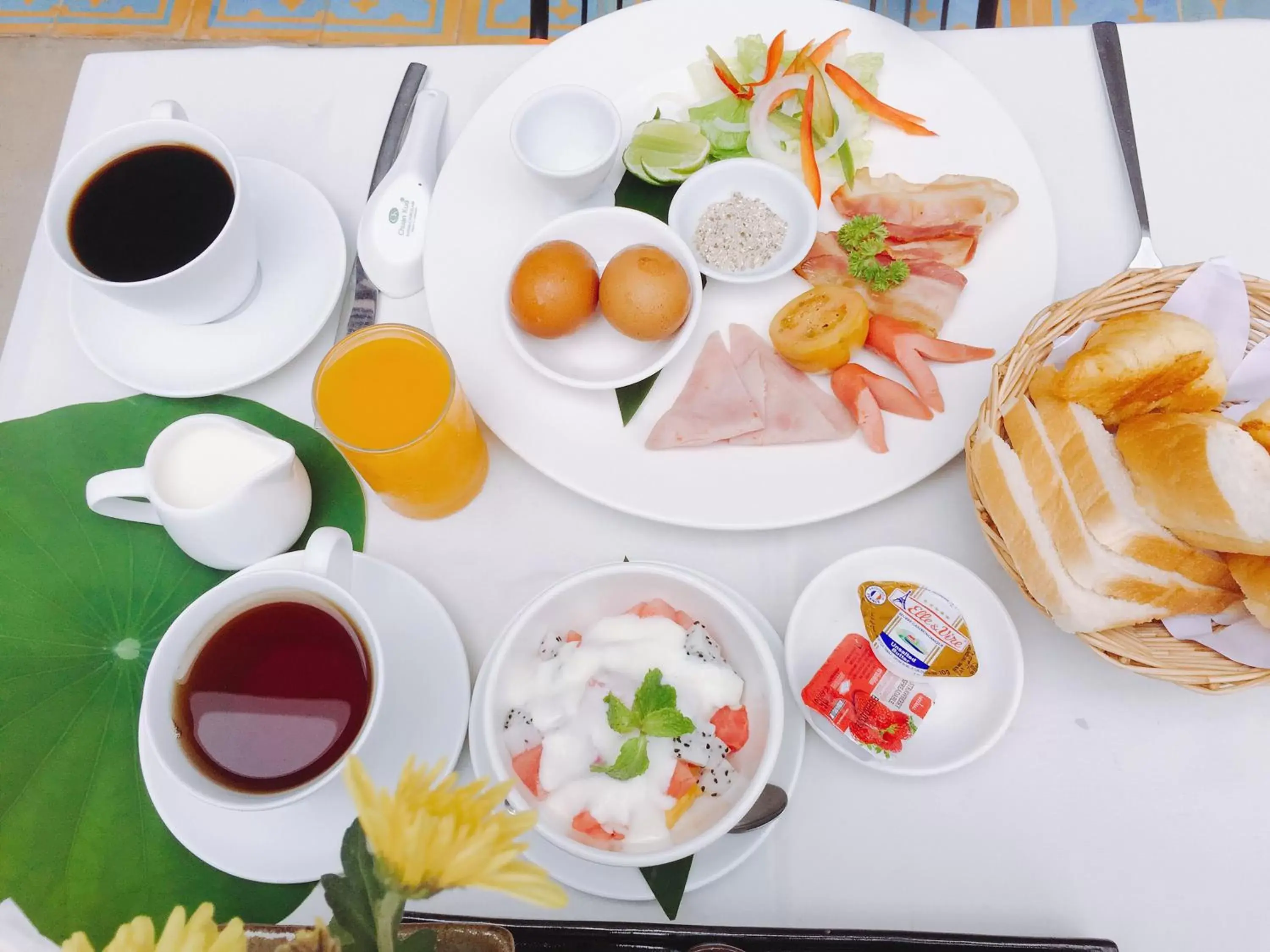 Breakfast in Central Corner d'Angkor