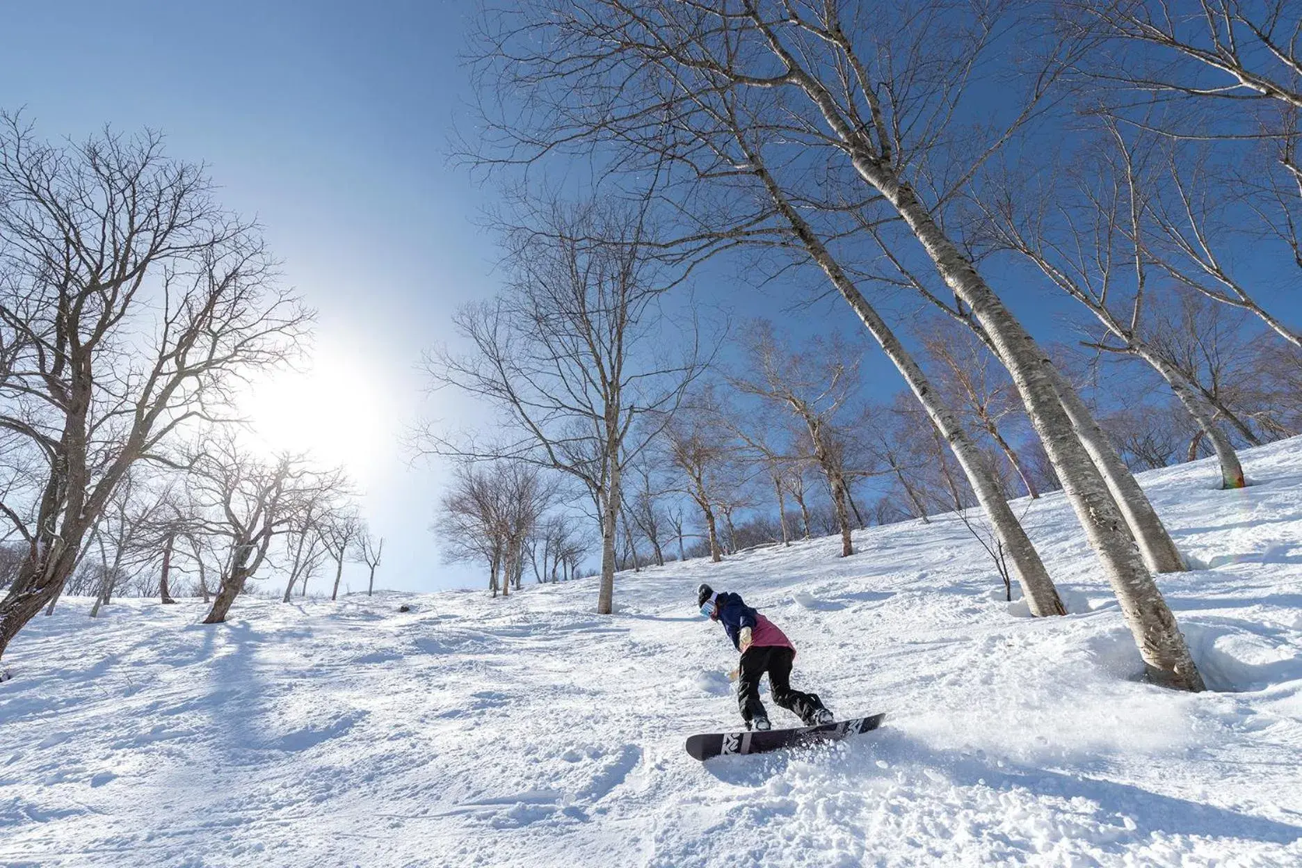 Skiing in Hotel Tangram