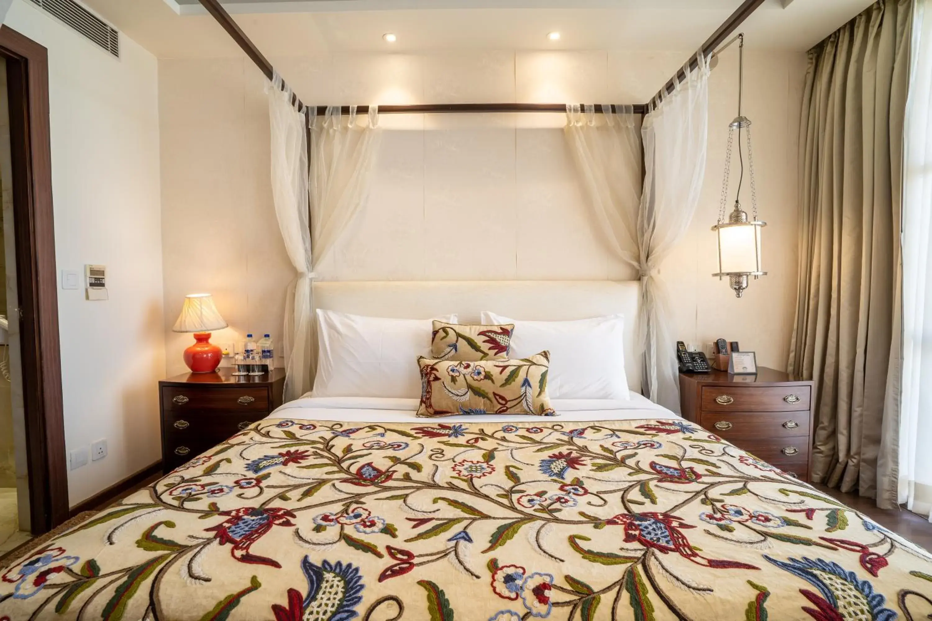 Bed in Indraprastha Spa Resort