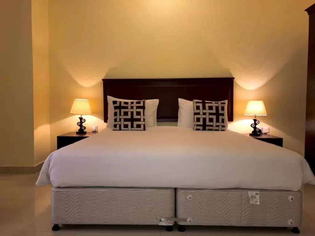 Bed in Nizwa Hotel Apartments