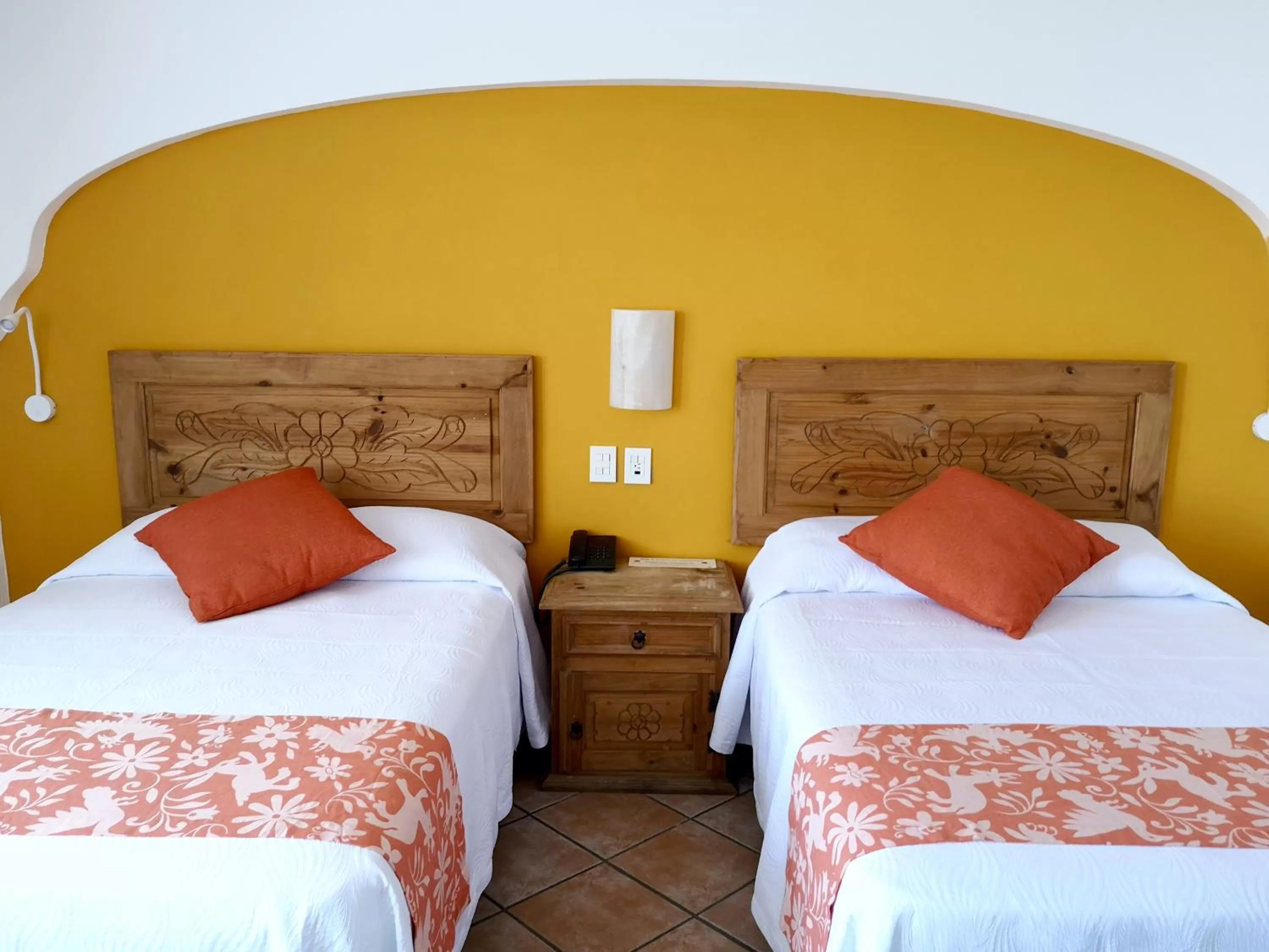 Bed in Hotel El Pescador