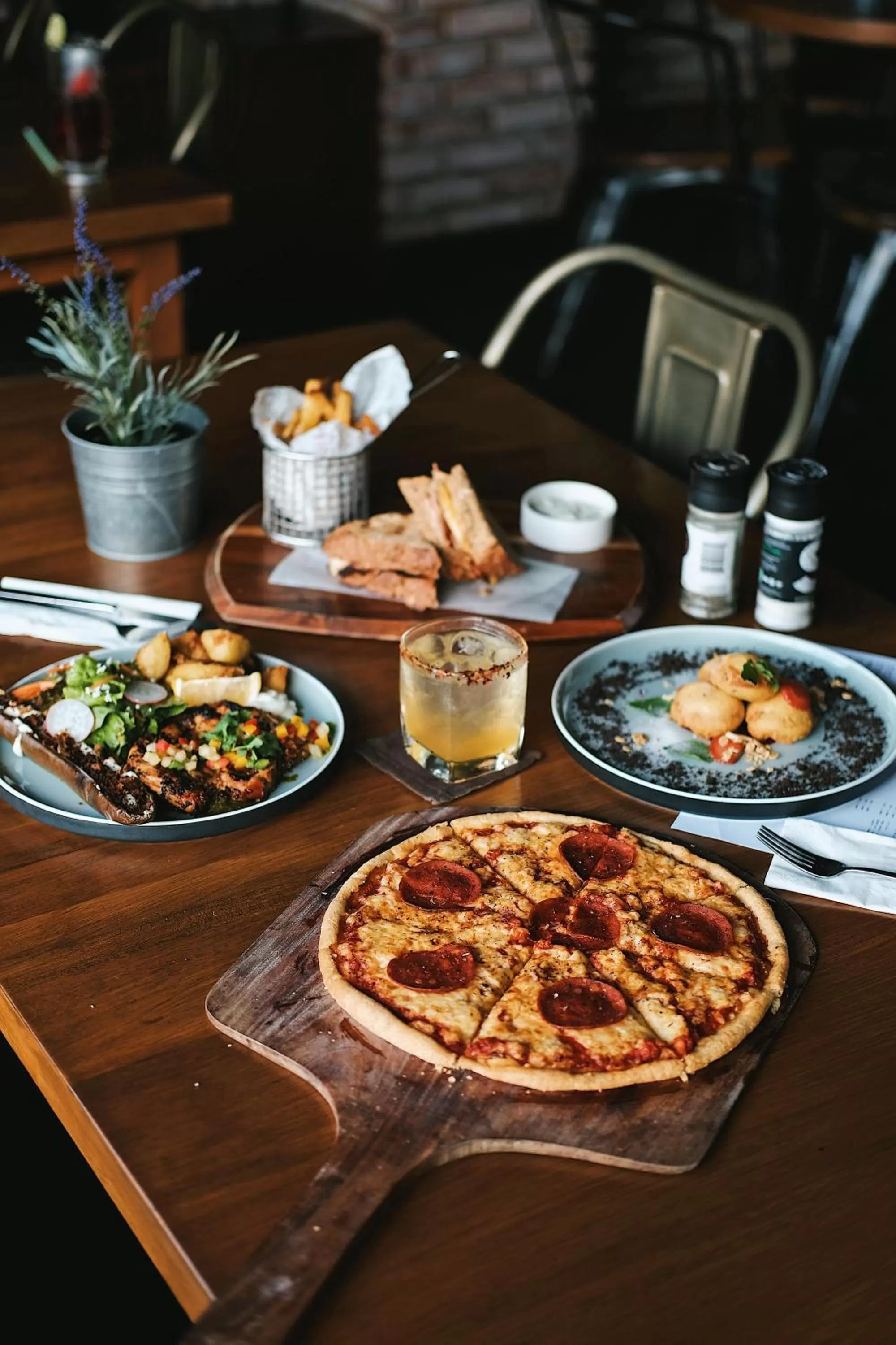 Food close-up in Mahogany Hotel