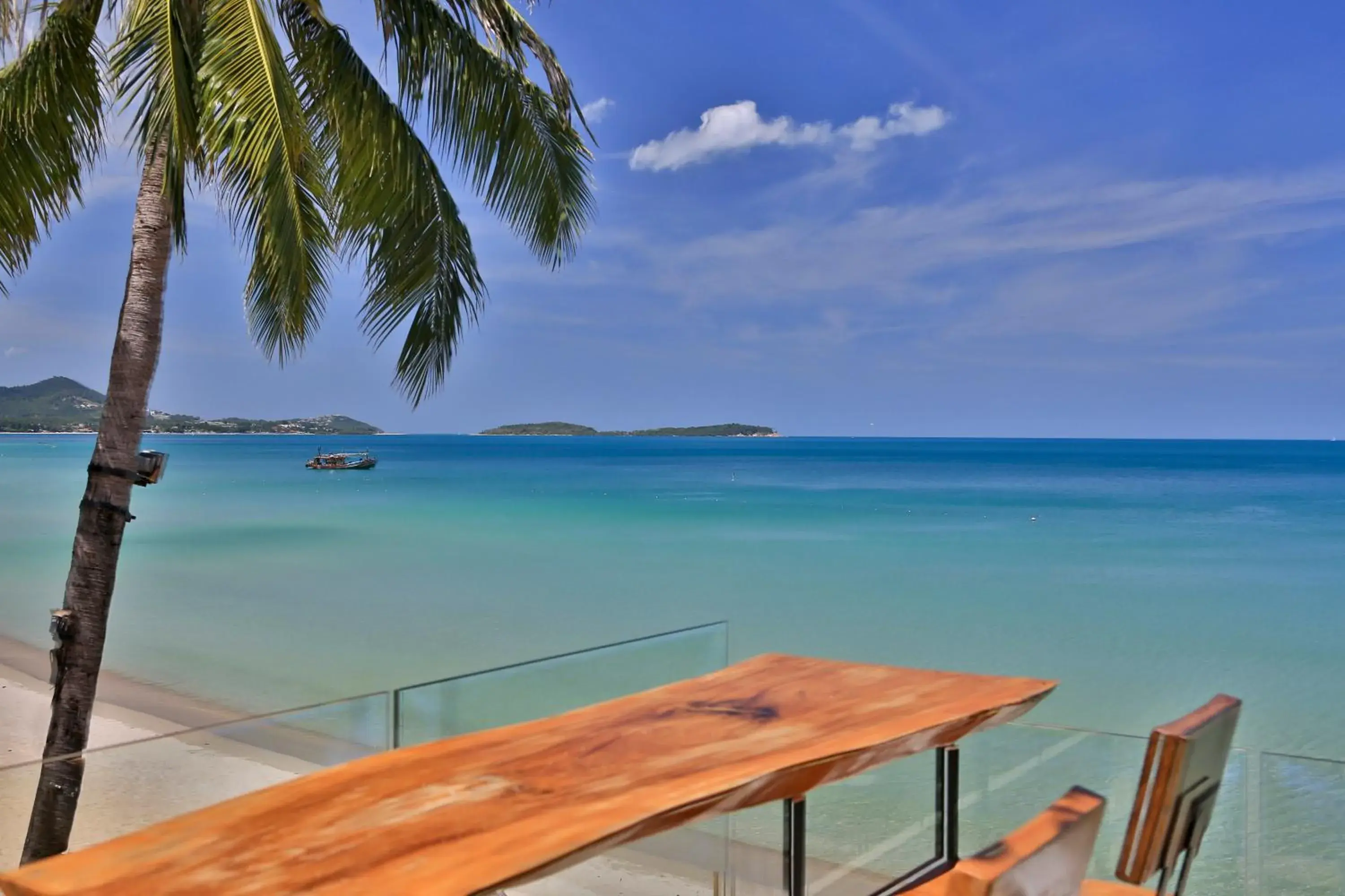 Balcony/Terrace, Beach in Impiana Beach Front Resort Chaweng Noi, Koh Samui