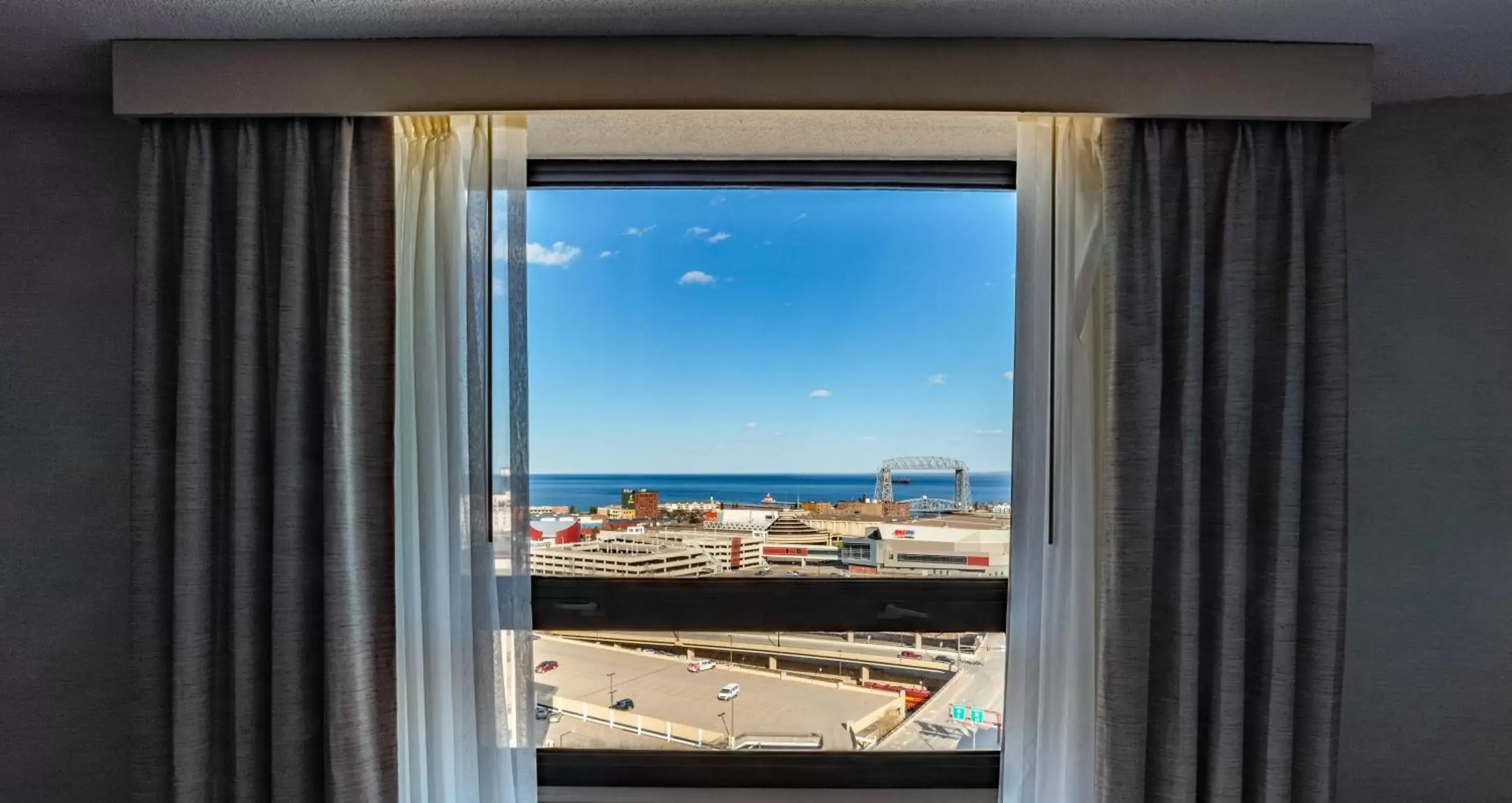 Lake view in Radisson Hotel Duluth-Harborview