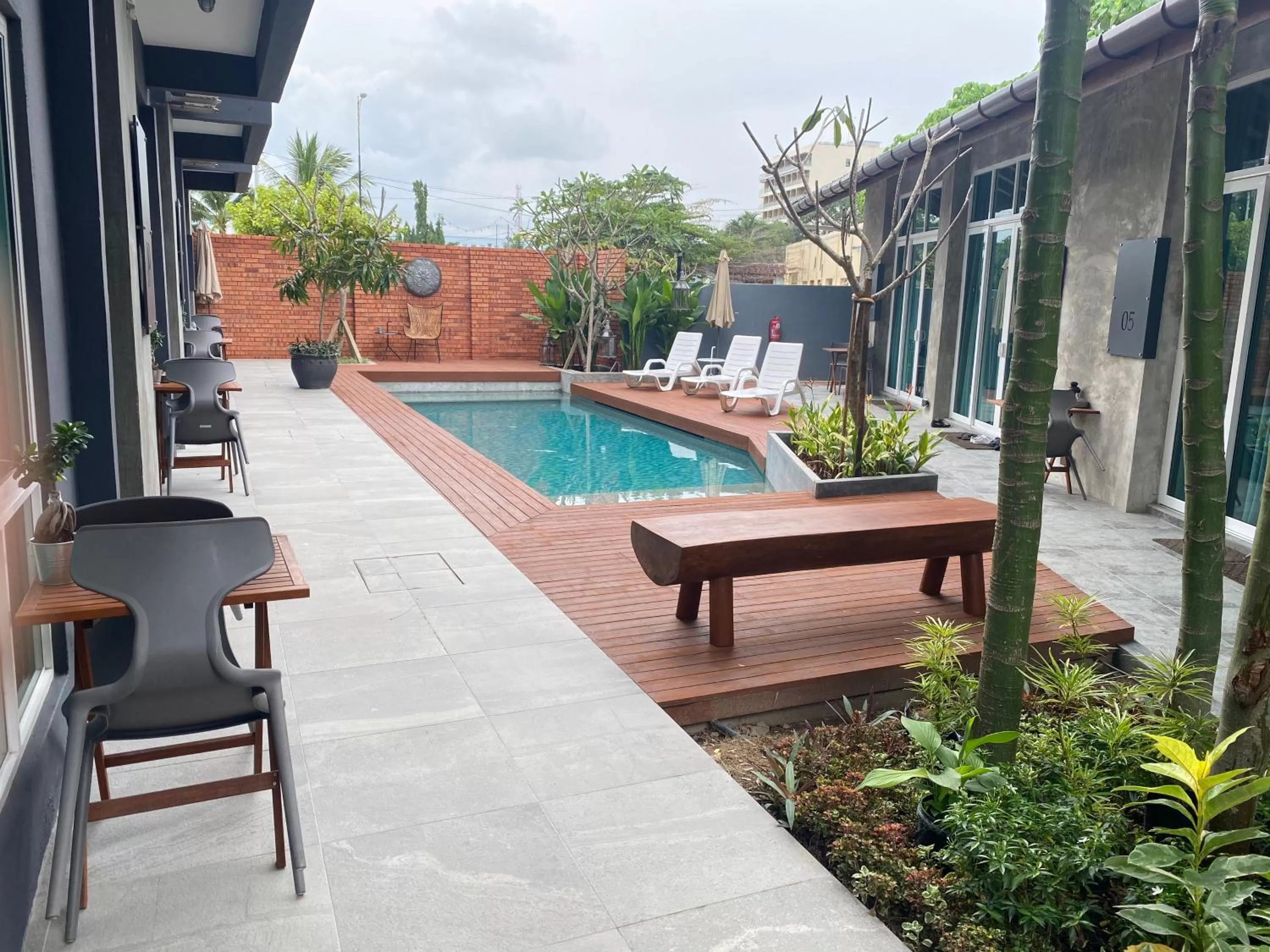 Pool view in Arch Studio Cenang