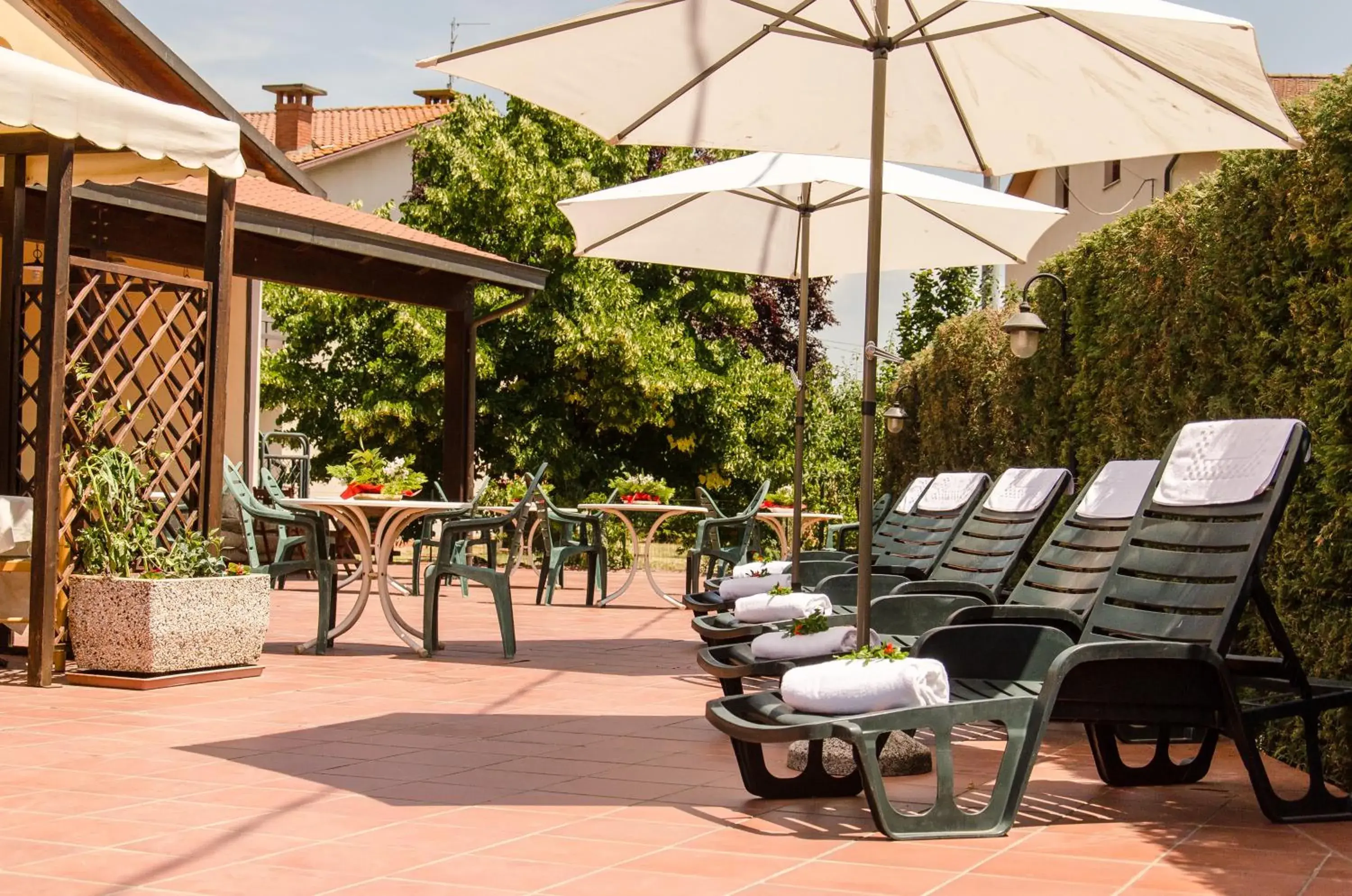 Patio in Hotel Duca Della Corgna