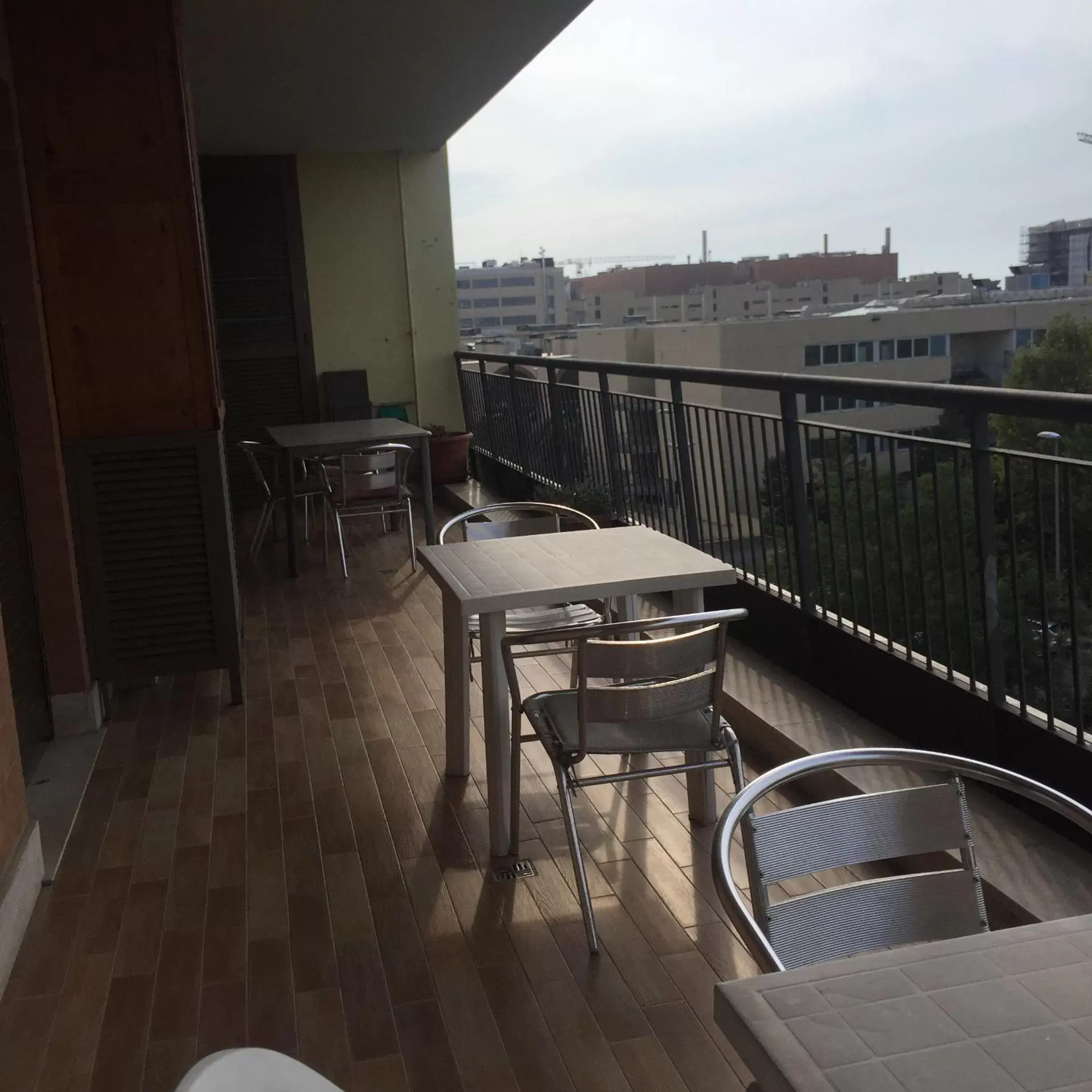 View (from property/room), Balcony/Terrace in bb Nuova Fiera di Roma