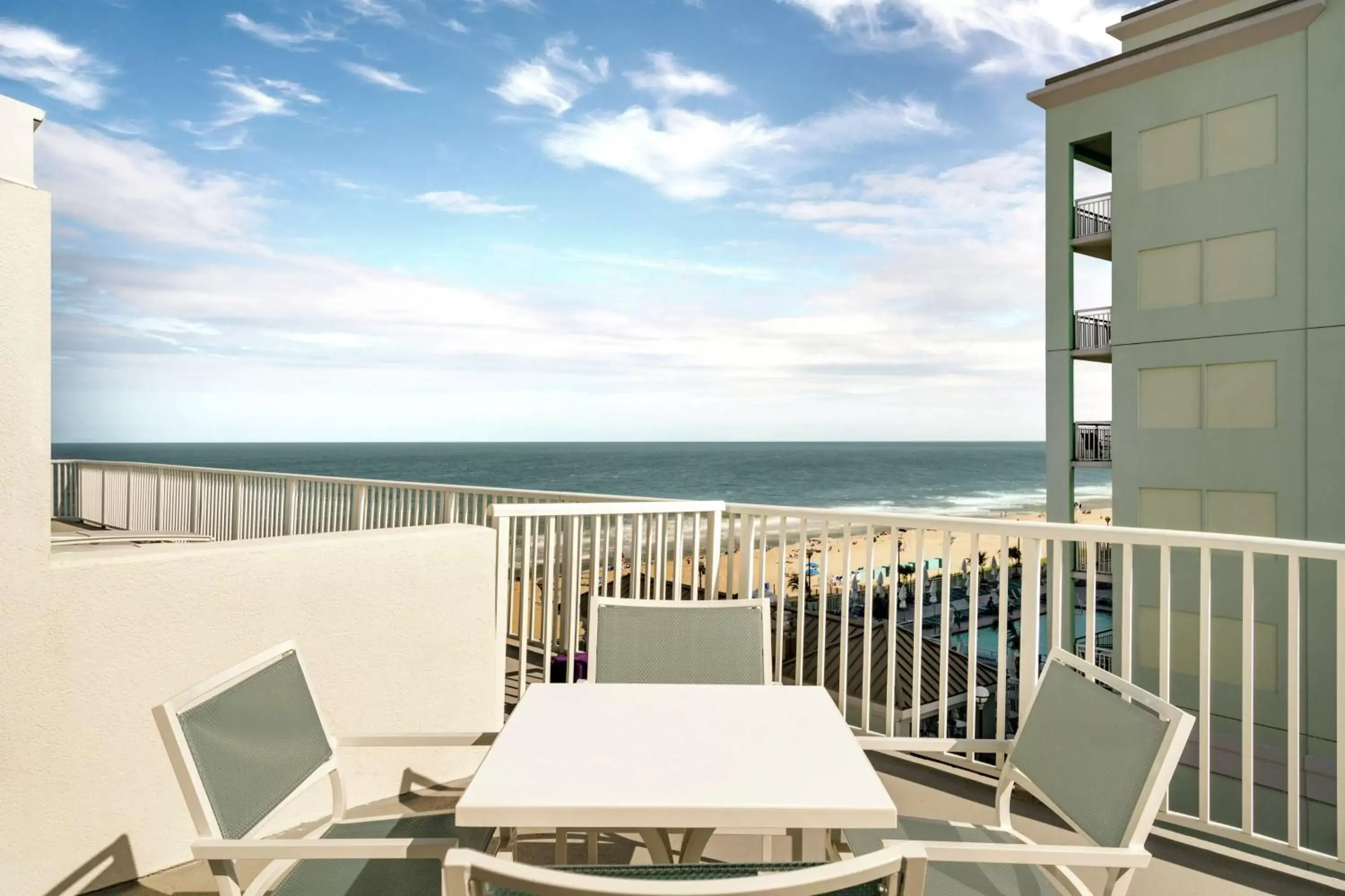 View (from property/room), Balcony/Terrace in DoubleTree by Hilton Ocean City Oceanfront