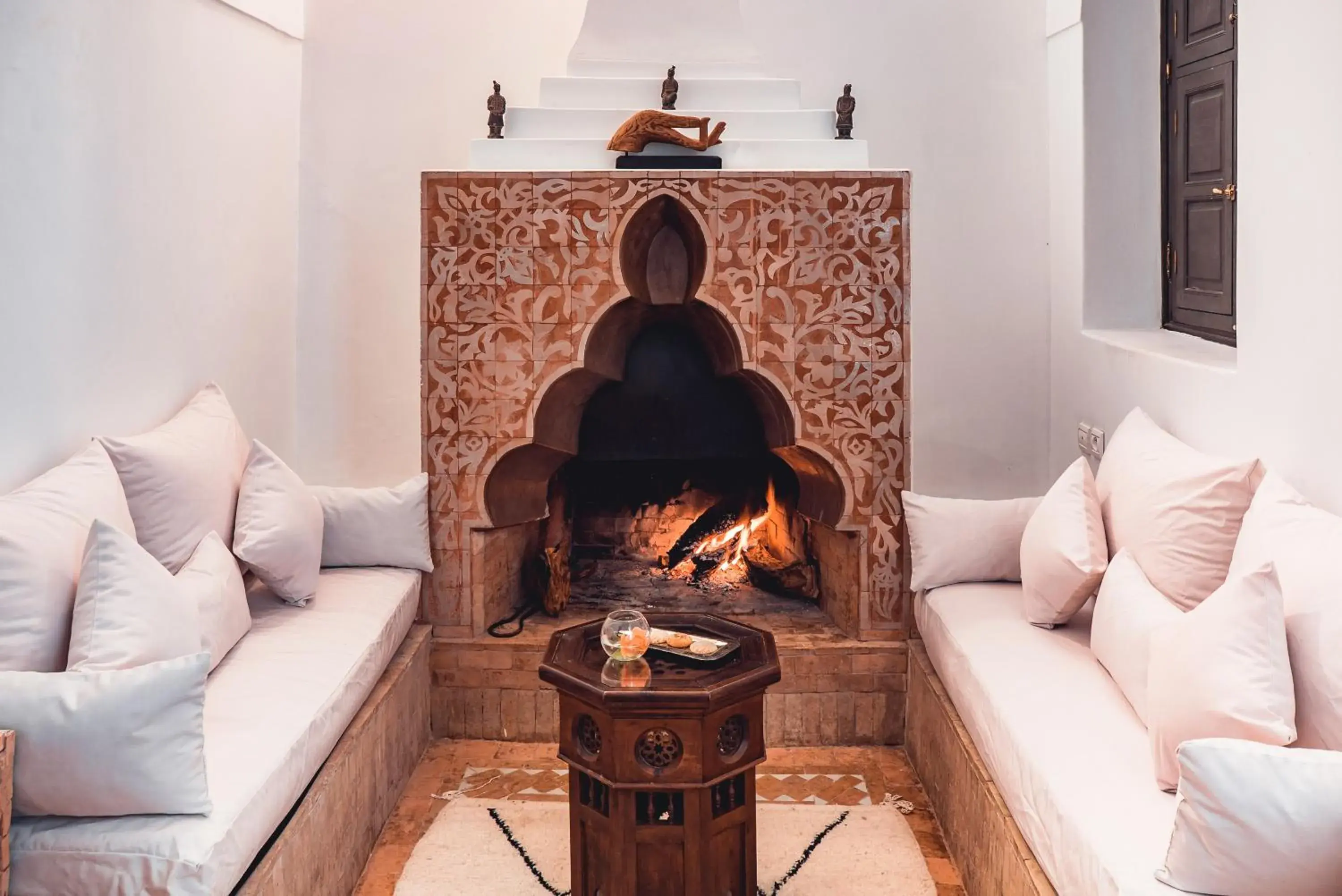 Decorative detail, Seating Area in Riad Ambre et Epices