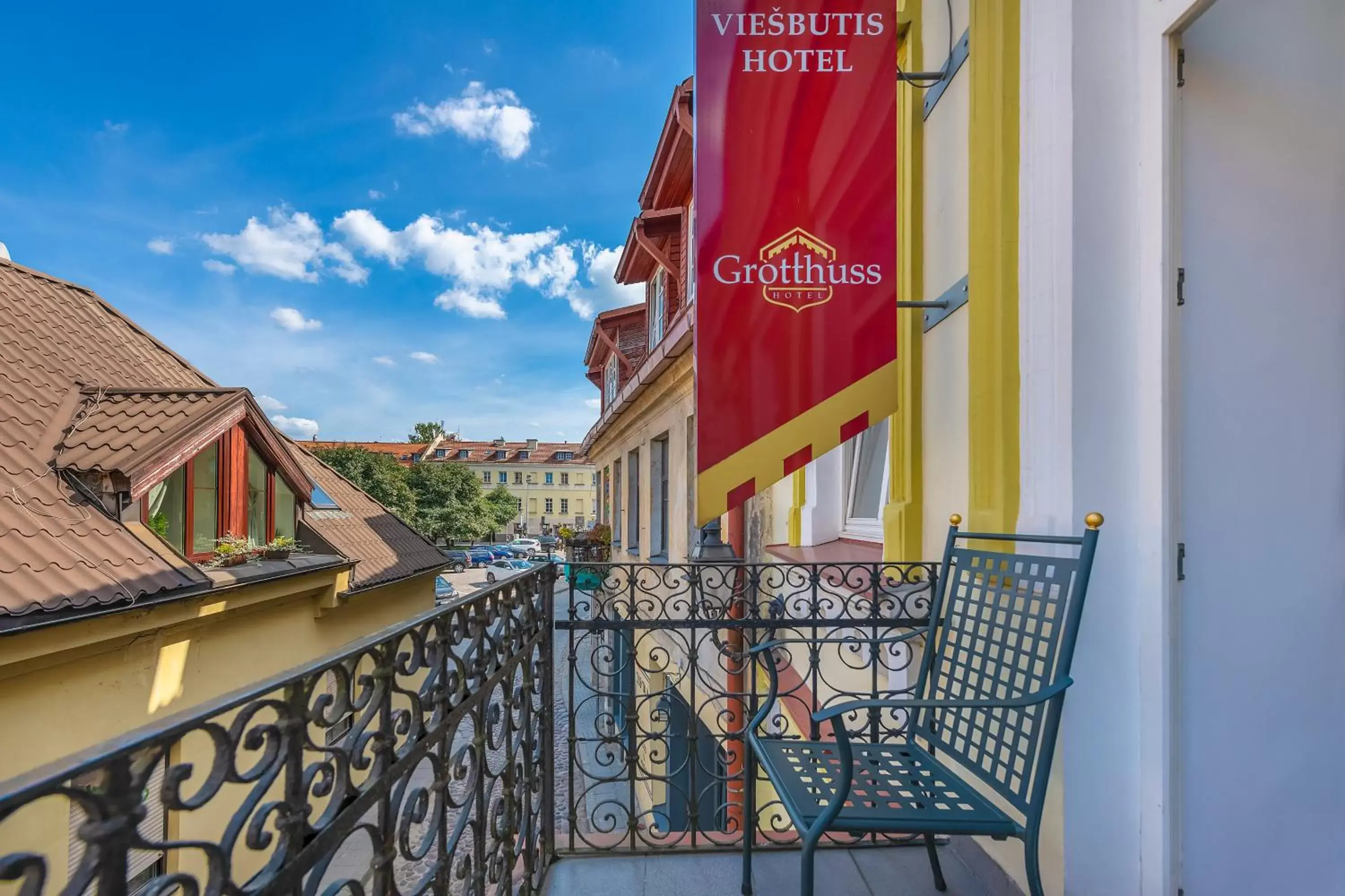 Balcony/Terrace in Grotthuss Boutique Hotel Vilnius