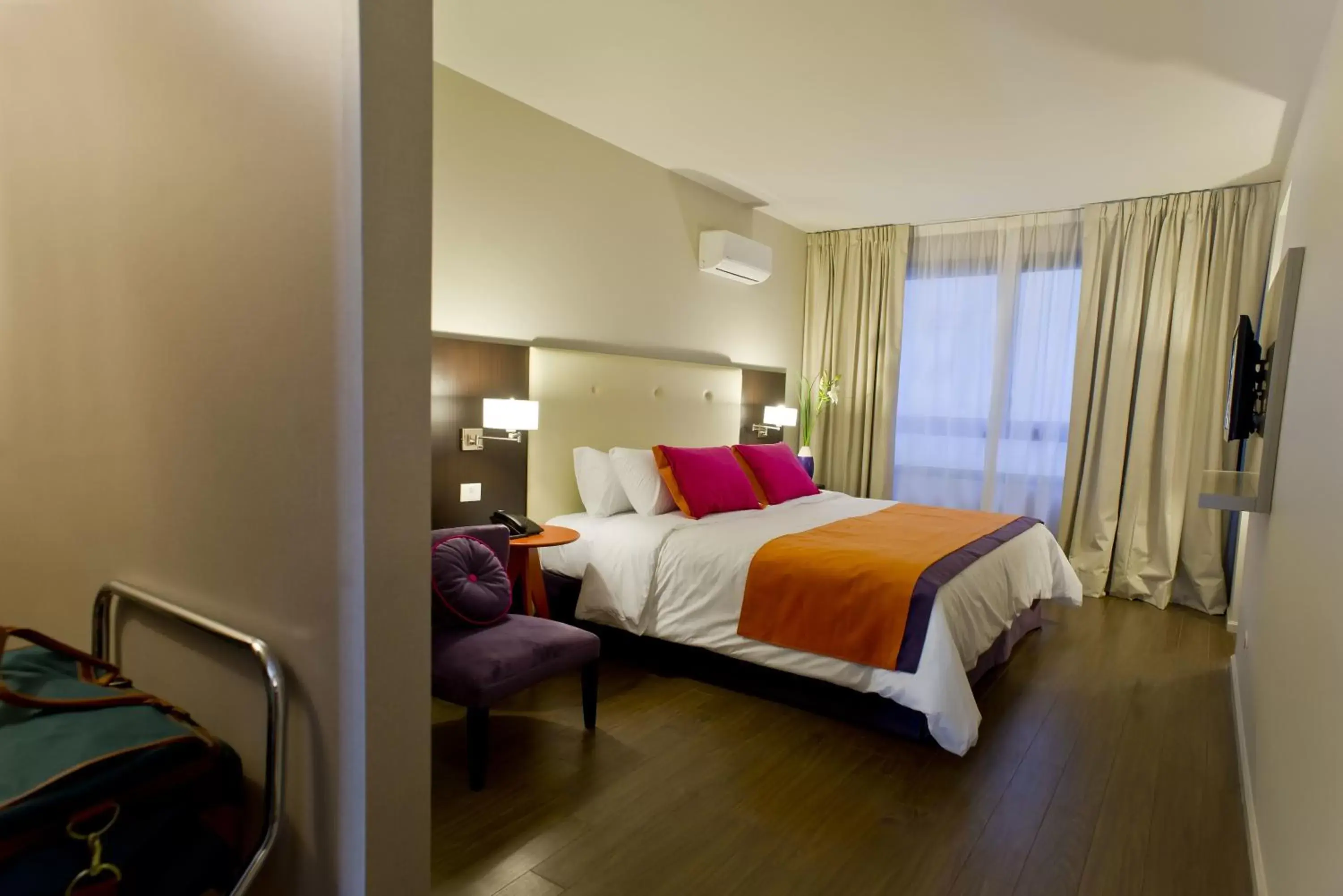 Bed in Bulnes Eco Suites