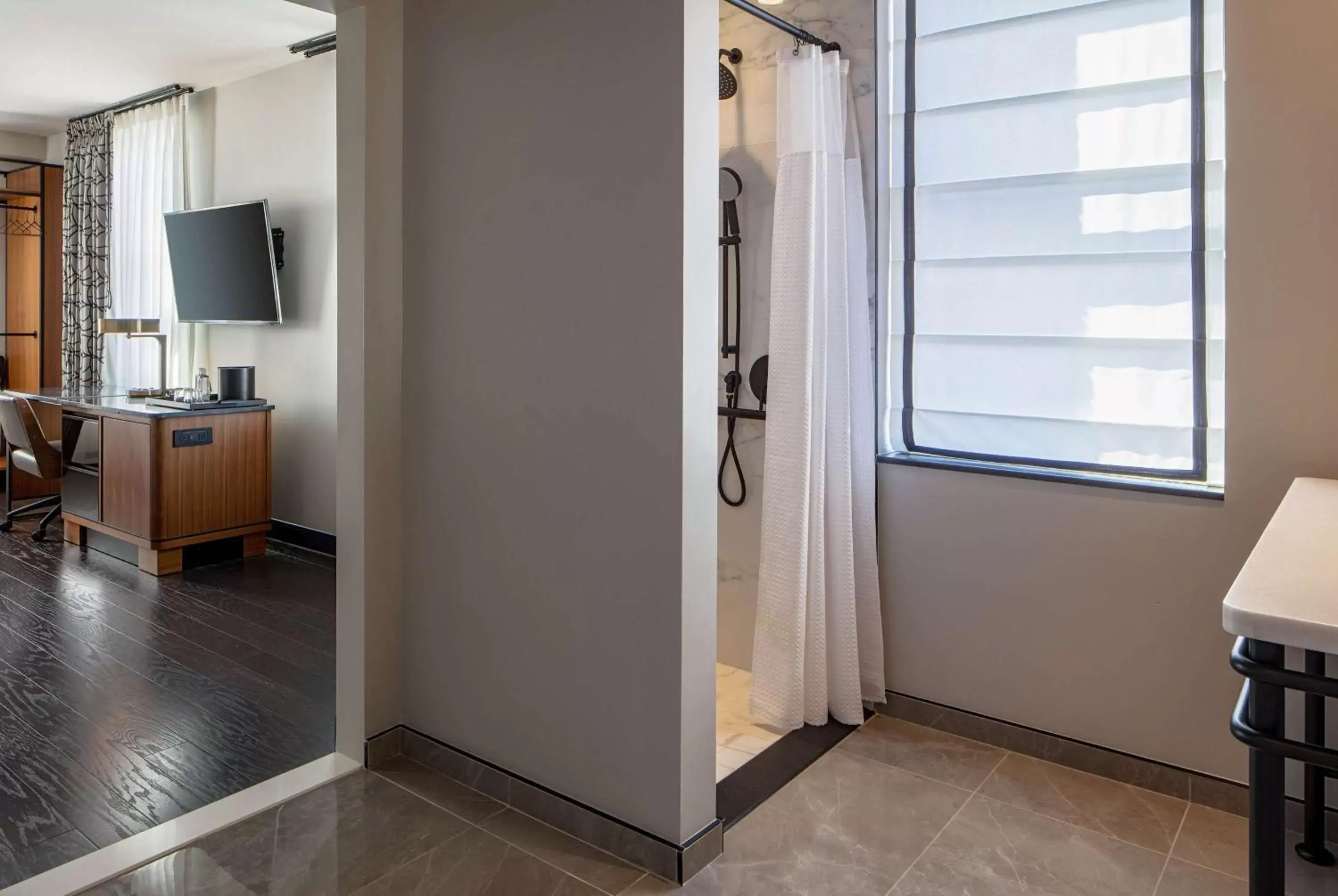 Bathroom in Holston House Nashville, in The Unbound Collection by Hyatt