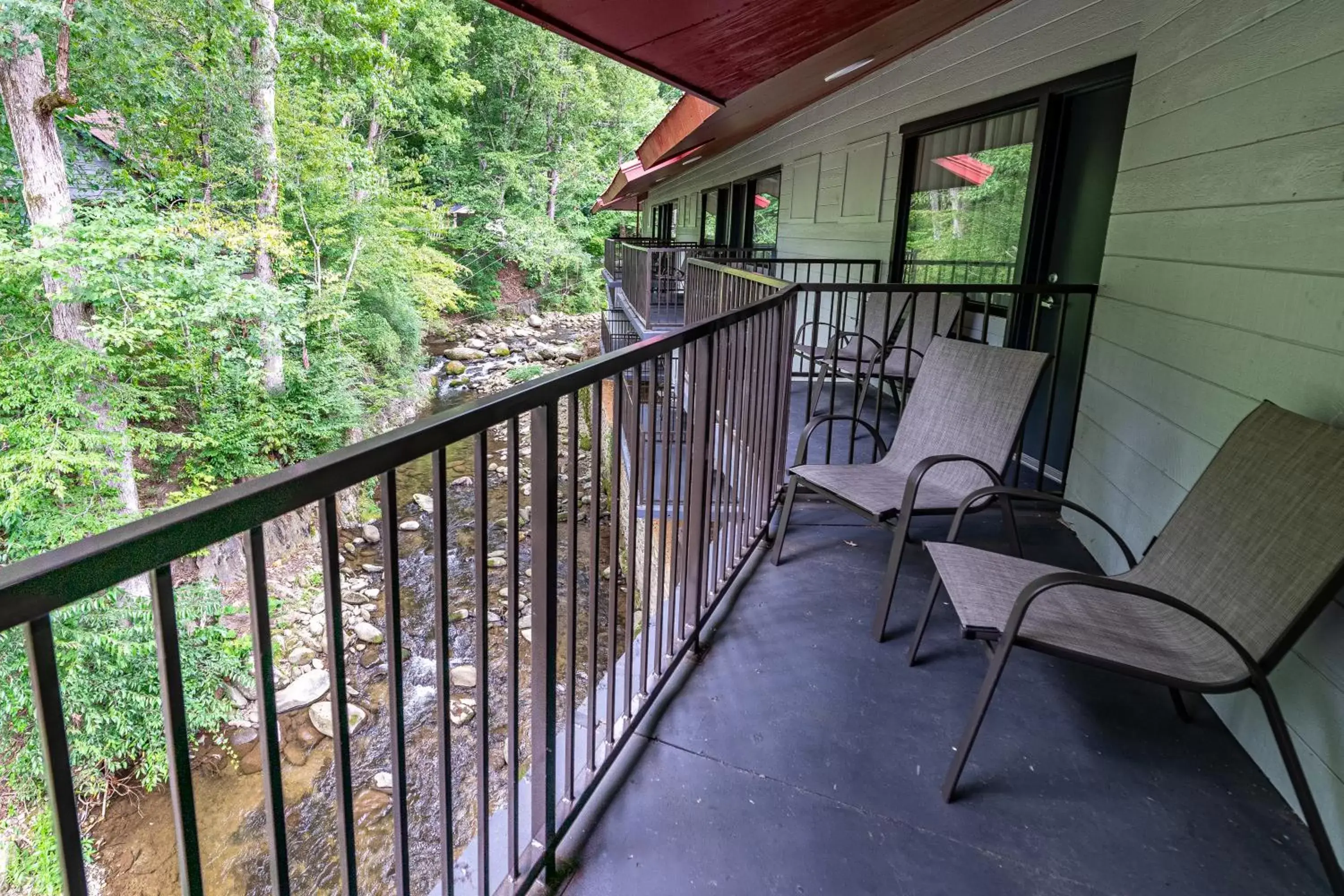 River view, Balcony/Terrace in Bear Creek Inn Gatlinburg, TN