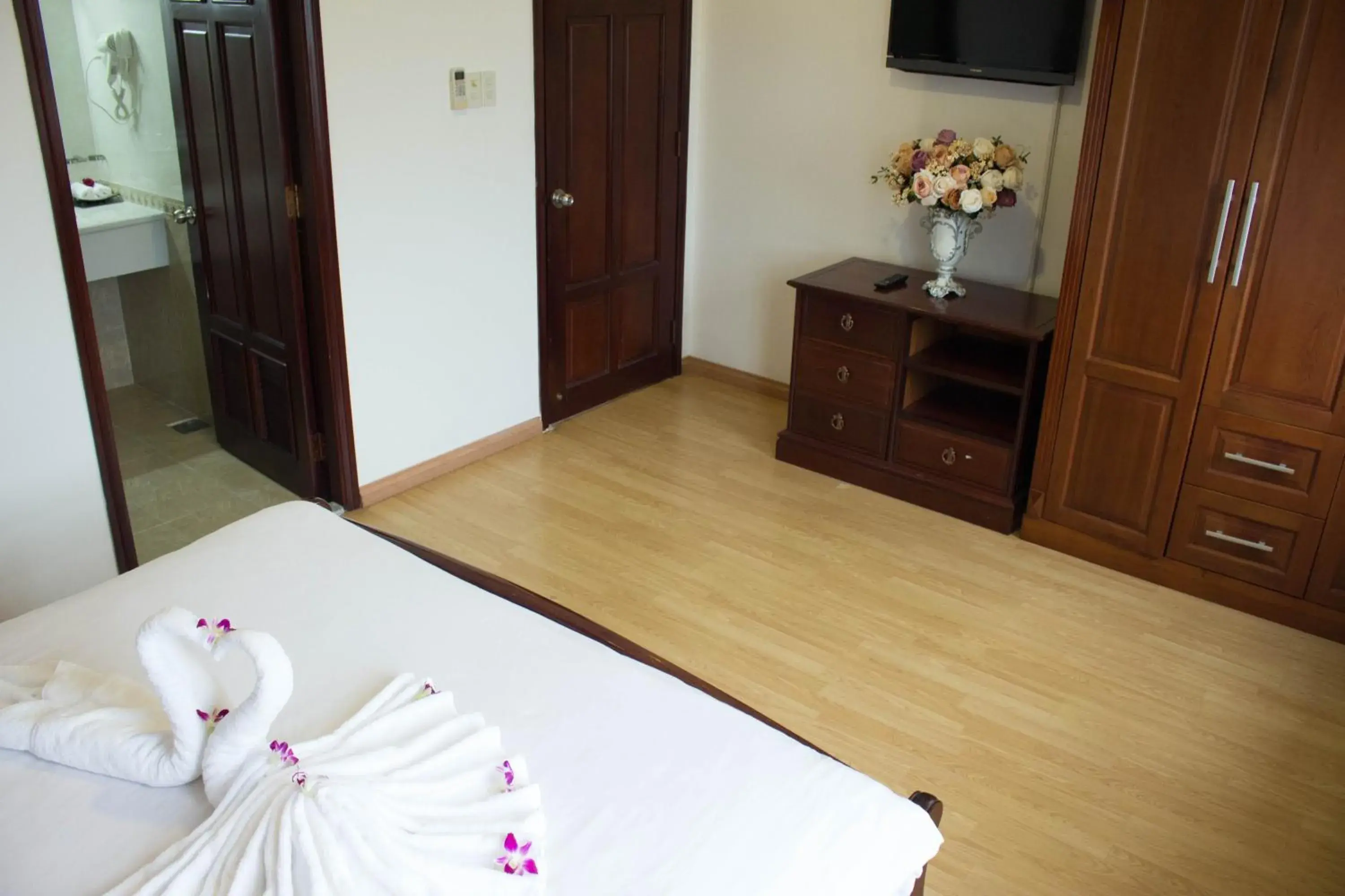 Bed in Hoa Phat Hotel & Apartment