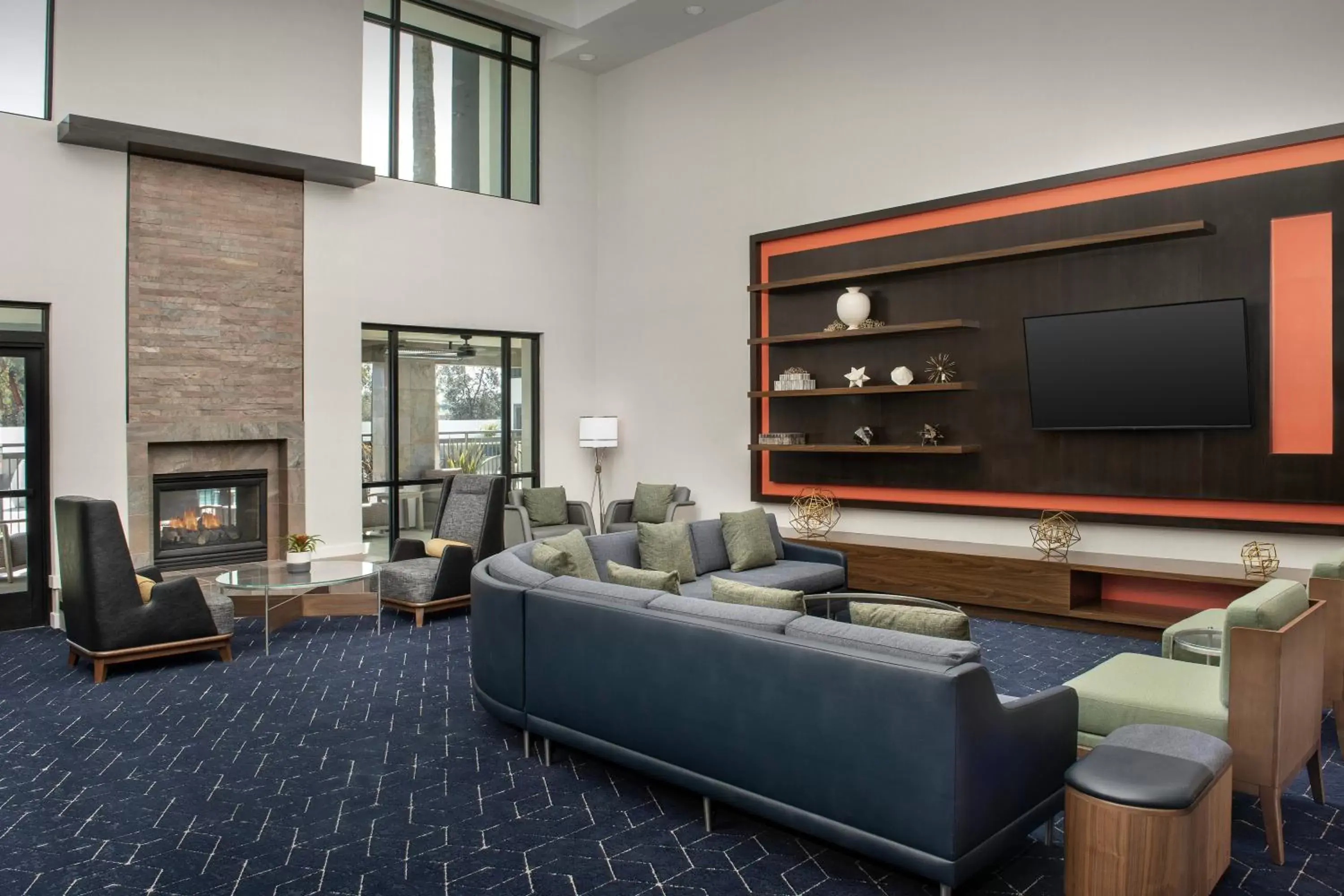 Lobby or reception, Seating Area in Courtyard by Marriott San Diego Carlsbad