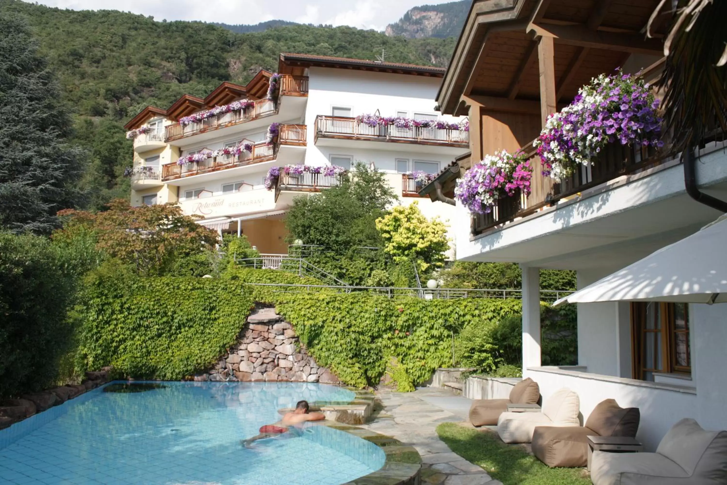 Swimming pool, Property Building in Hotel Rotwand