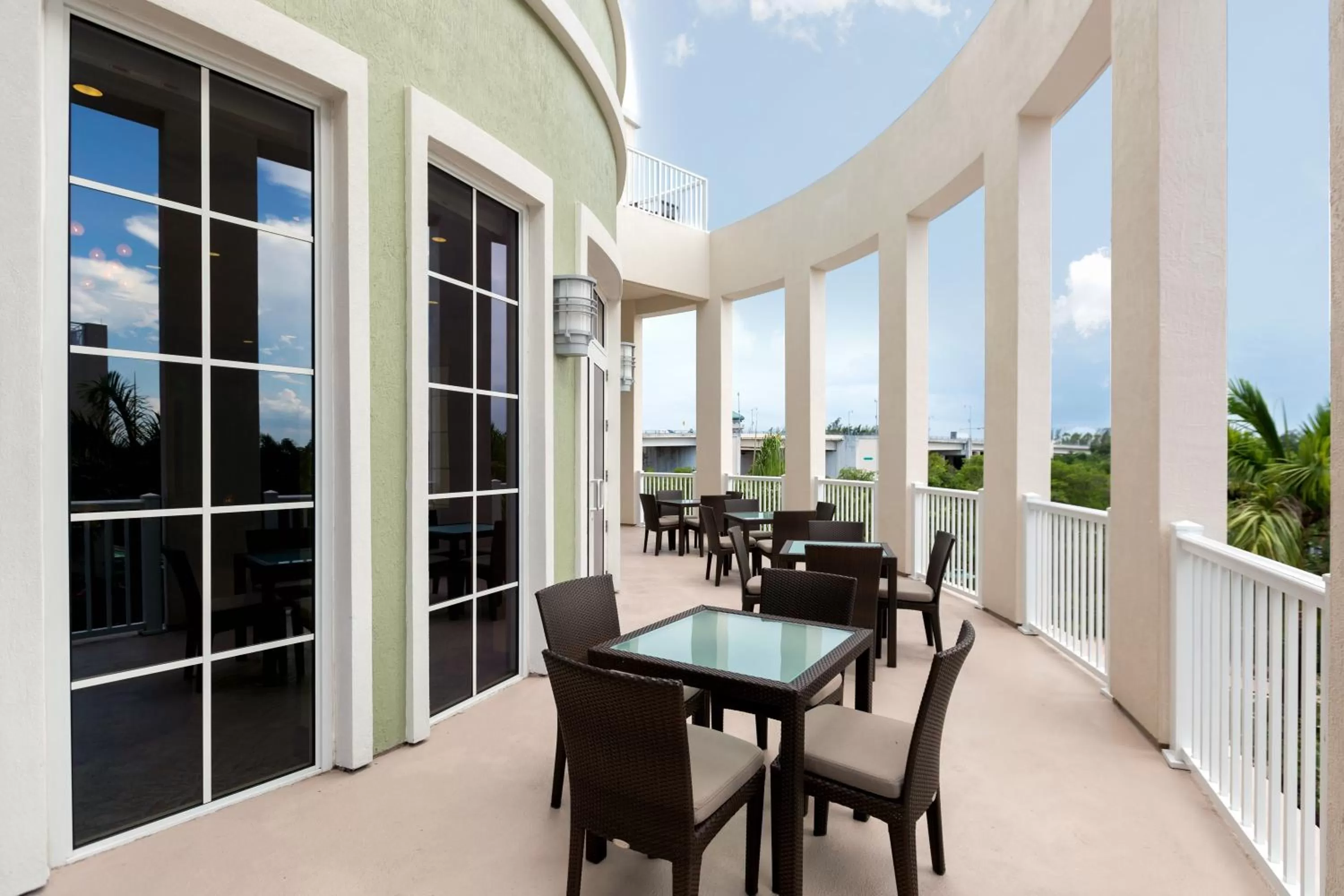 Patio in Wyndham Grand Jupiter at Harbourside Place