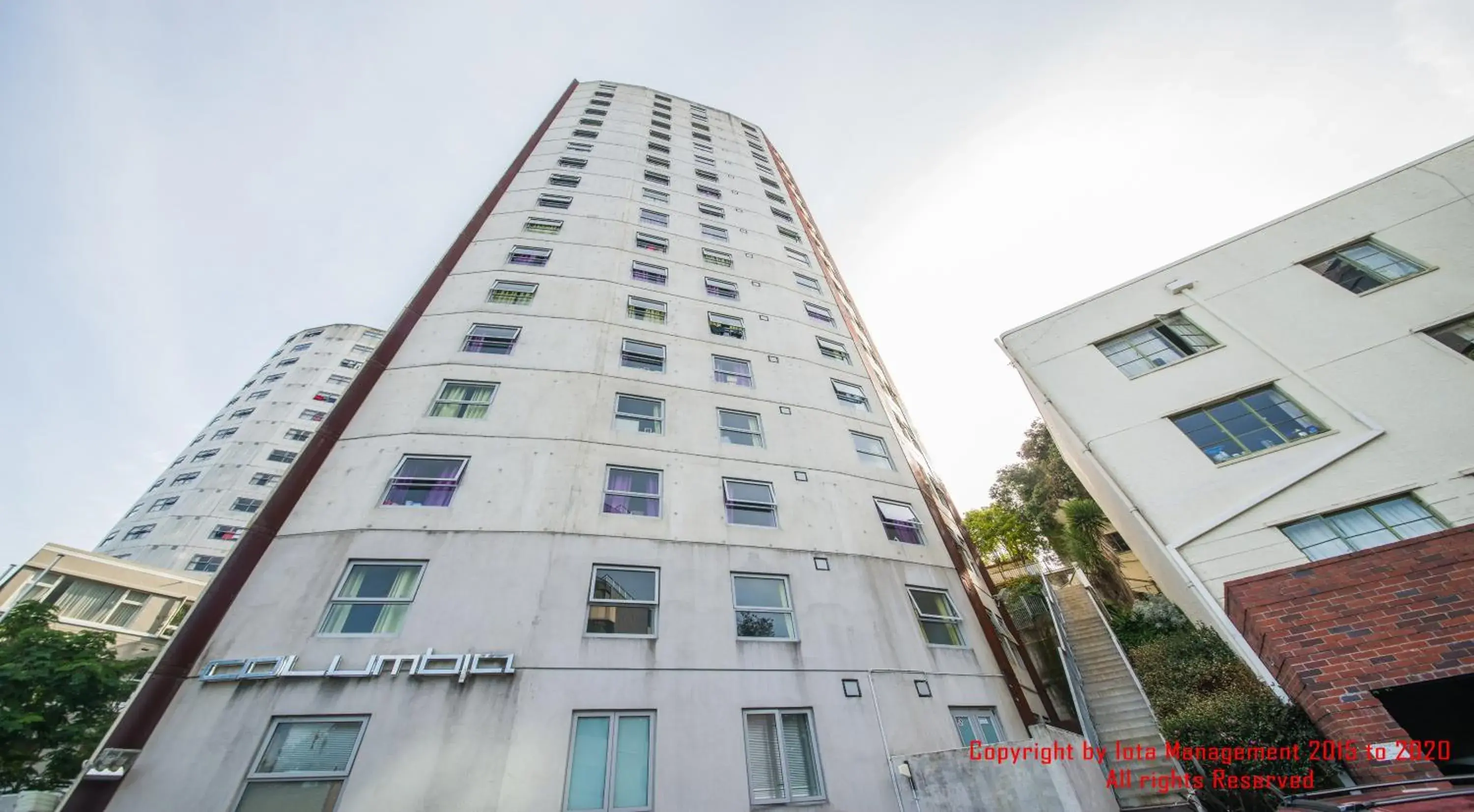 Facade/entrance, Property Building in Columbia Apartments