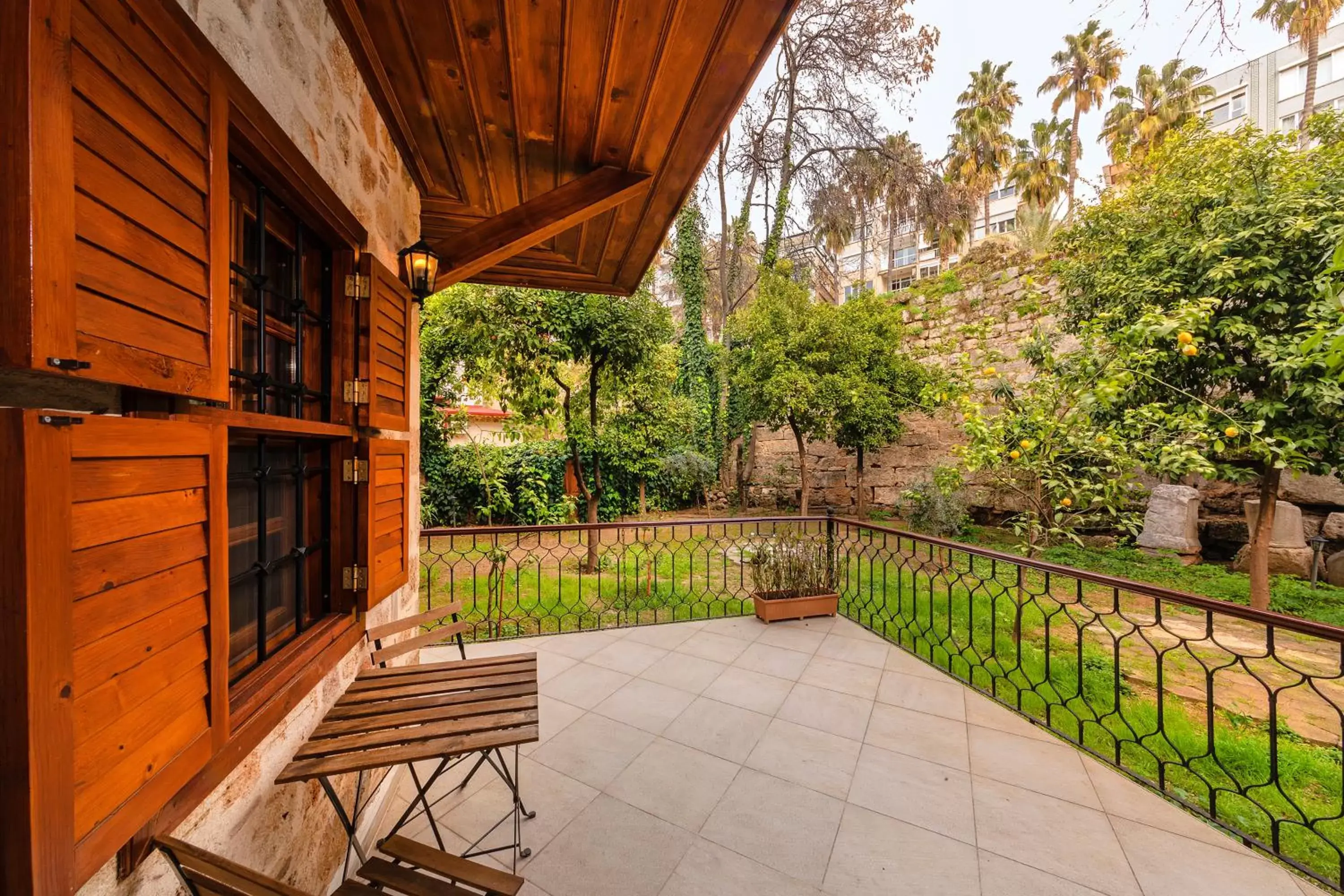 Patio, Balcony/Terrace in Zemira Garden Hotel