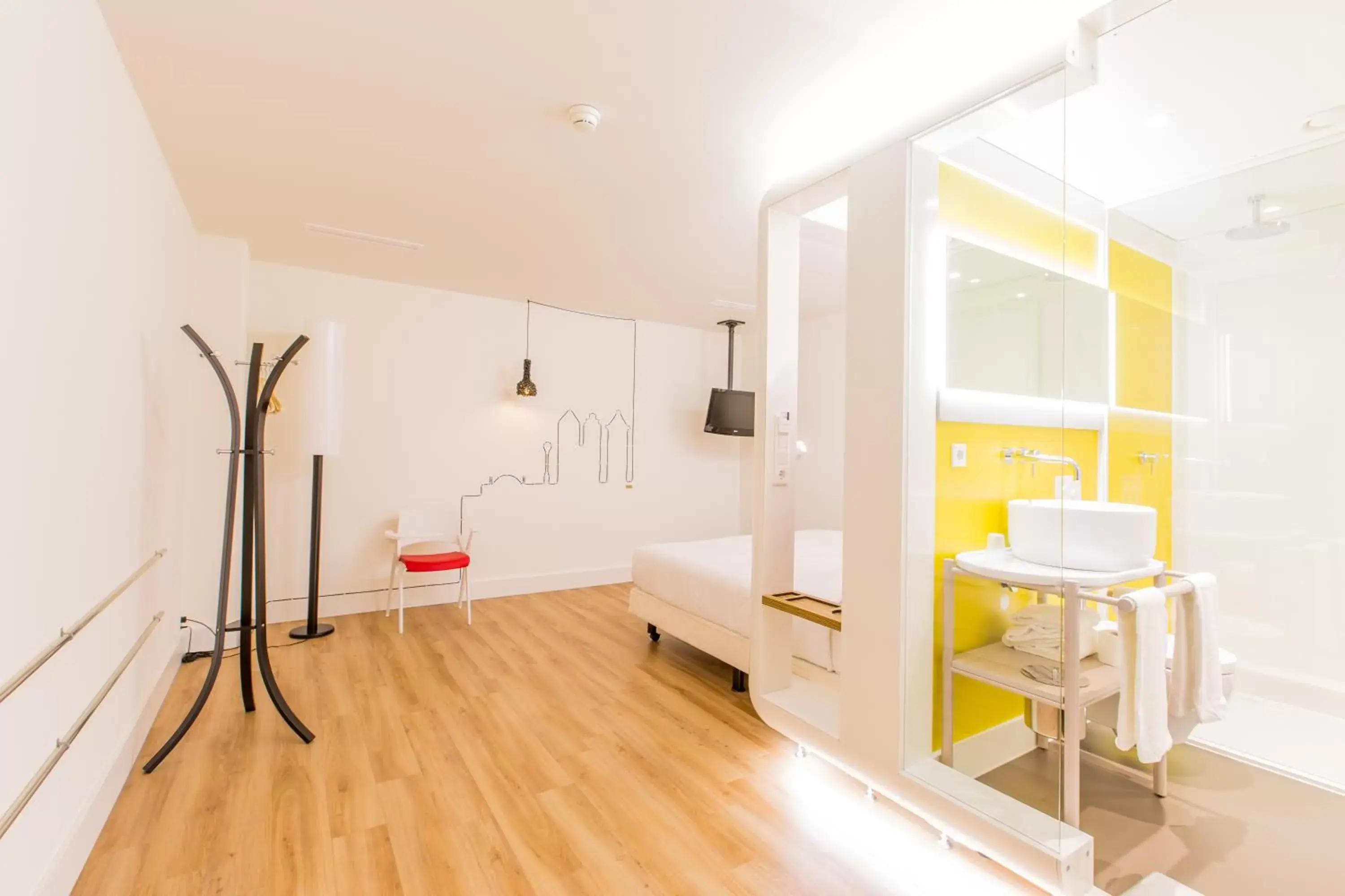 Bedroom in Qbic Amsterdam WTC Bedroom in Qbic Amsterdam WTC